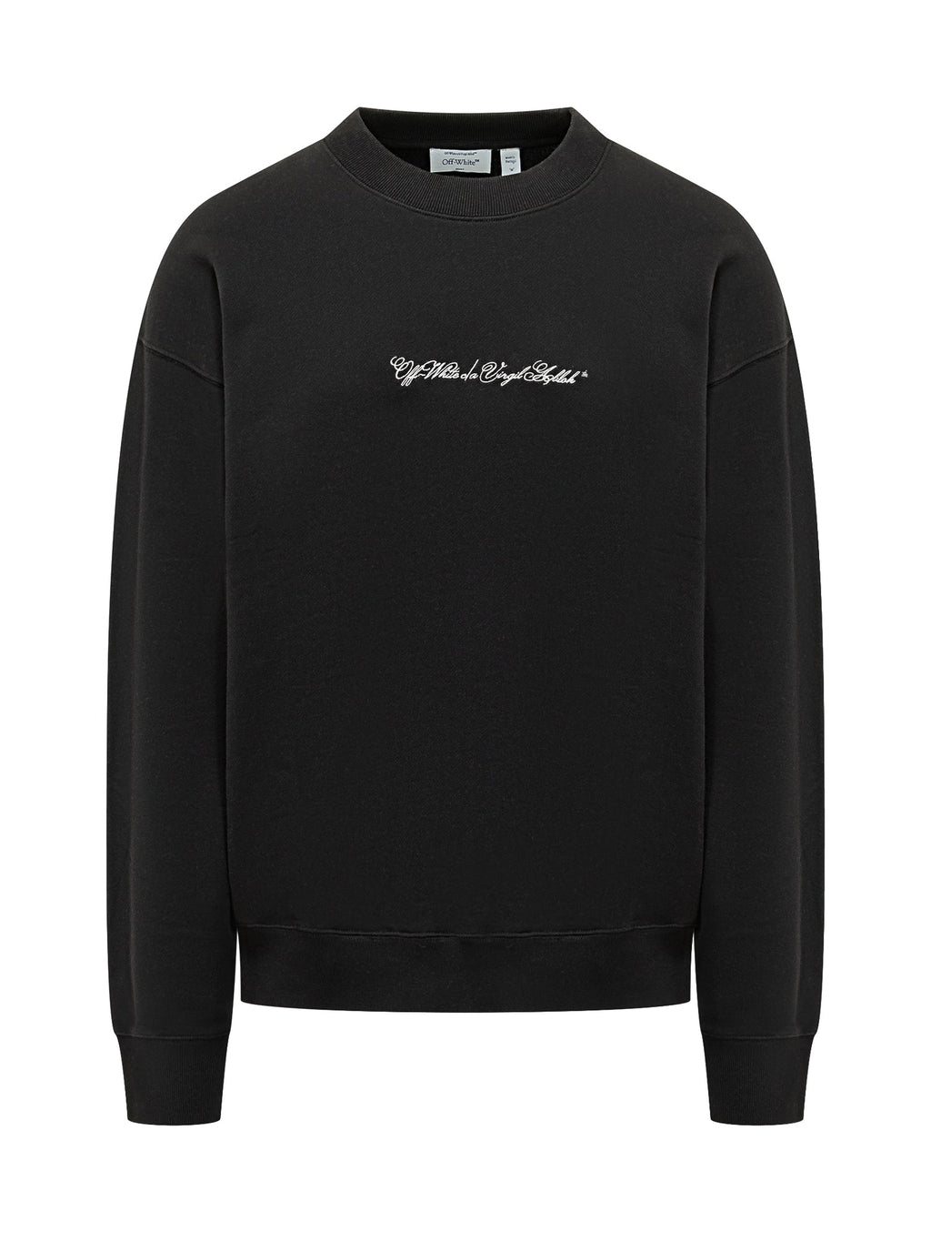 Script Arrow Crewneck Sweatshirt Off-white оригінал – Купити в Україні – боковий вид