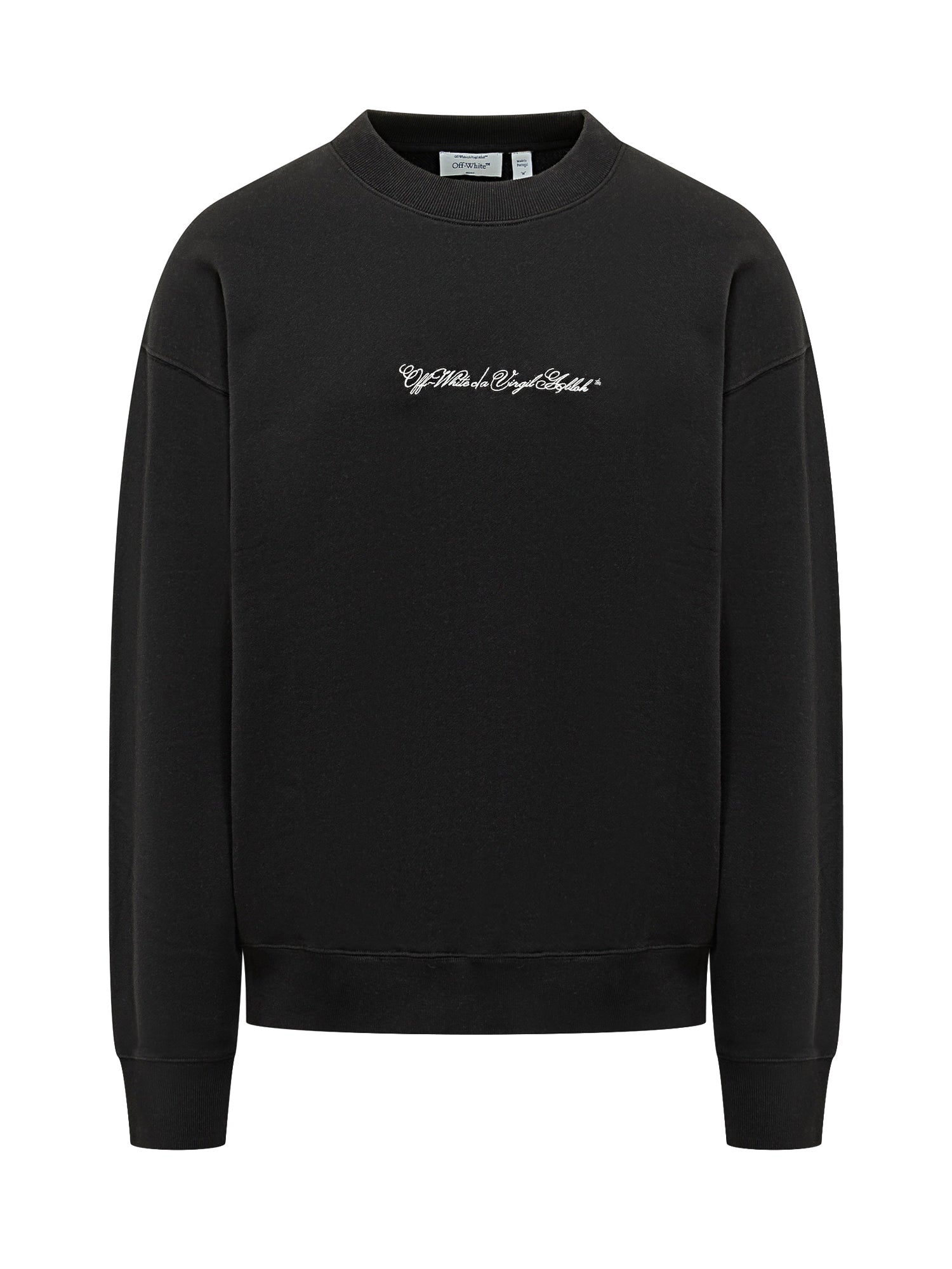 Script Arrow Crewneck Sweatshirt Off-white оригінал – Купити в Україні – боковий вид