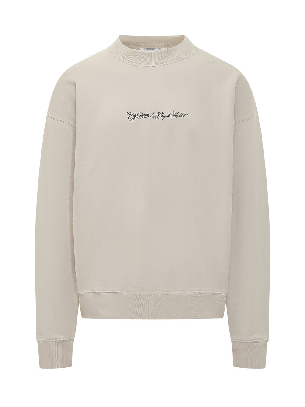 Crewneck Sweatshirt With Logo Off-white – Гарантія оригінальності – боковий вид