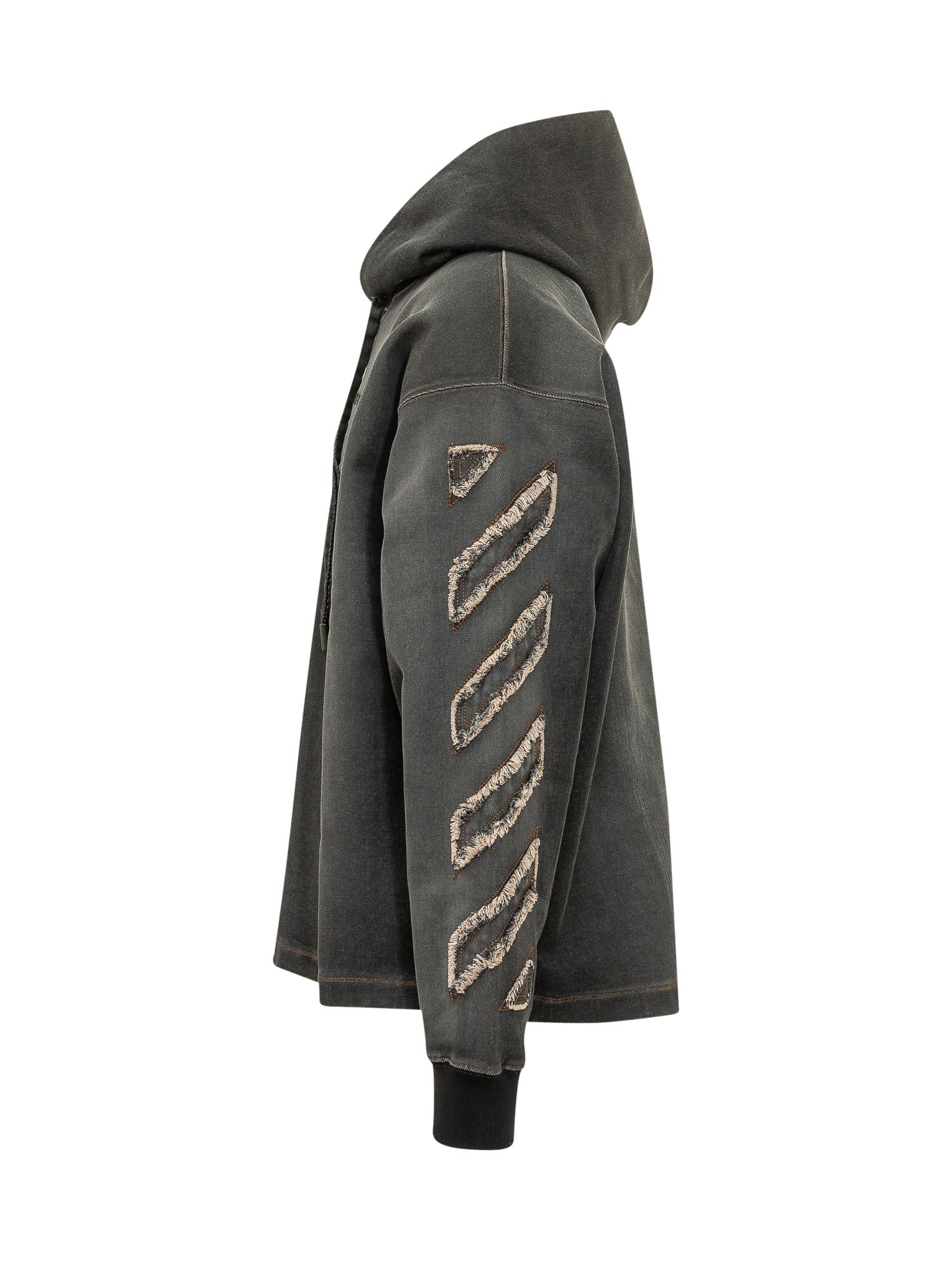 Оригінальна Hoodie With Applied Sleeve Details Off-white – детальний вид