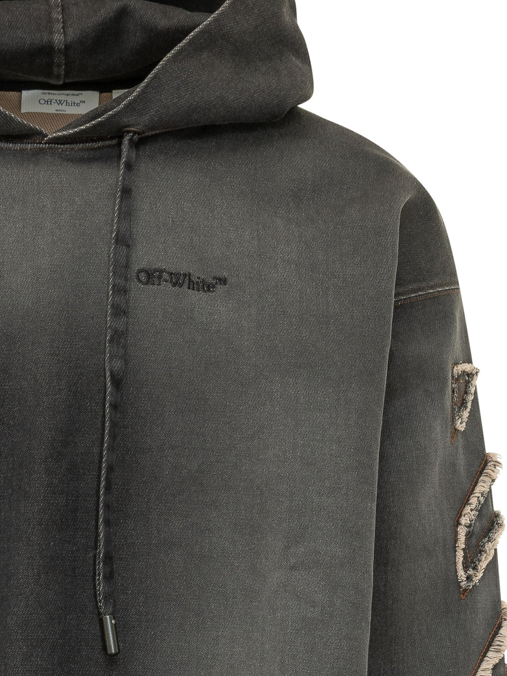 Оригінальна Hoodie With Applied Sleeve Details Off-white – збільшений вид