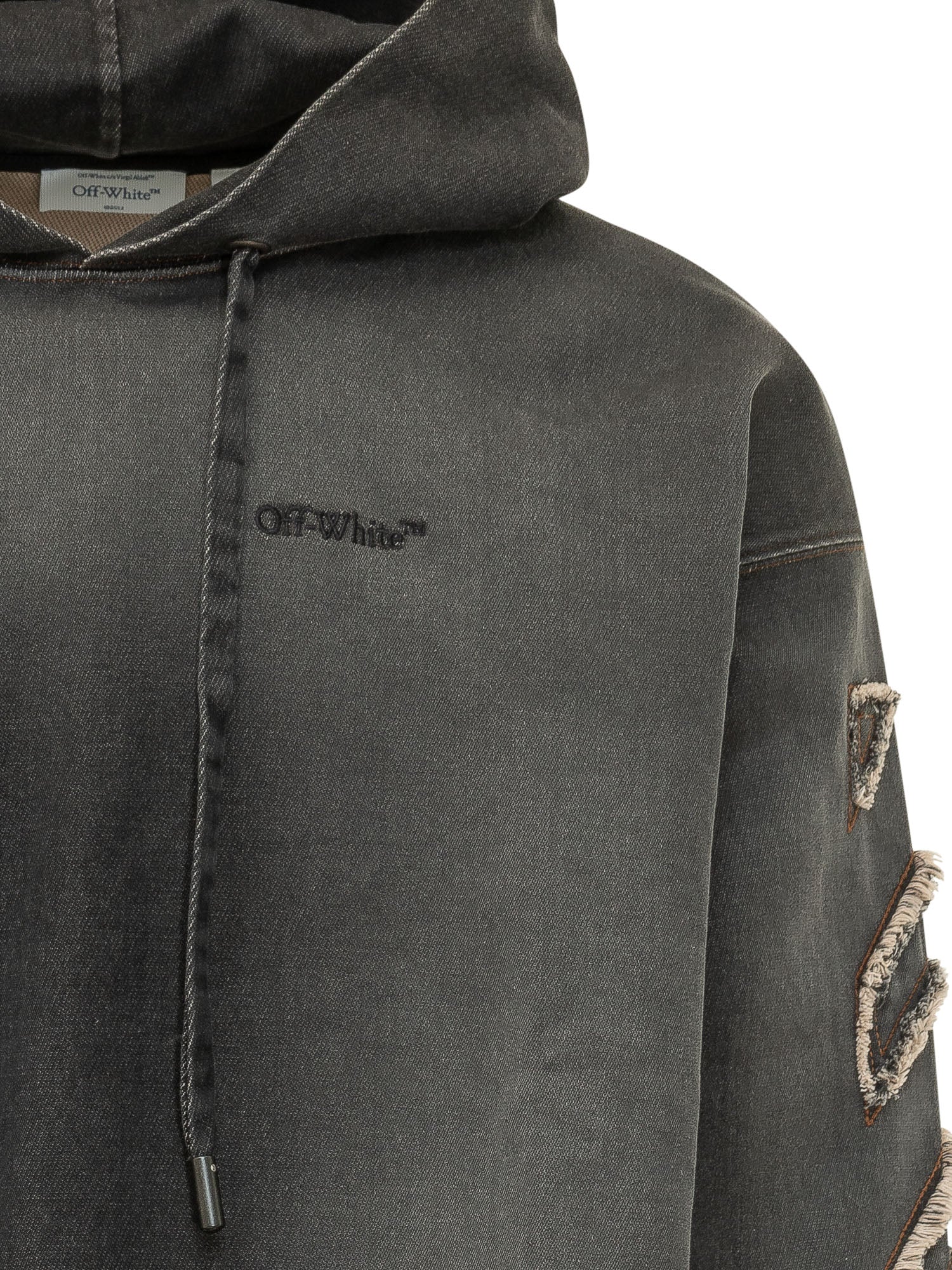 Оригінальна Hoodie With Applied Sleeve Details Off-white – збільшений вид