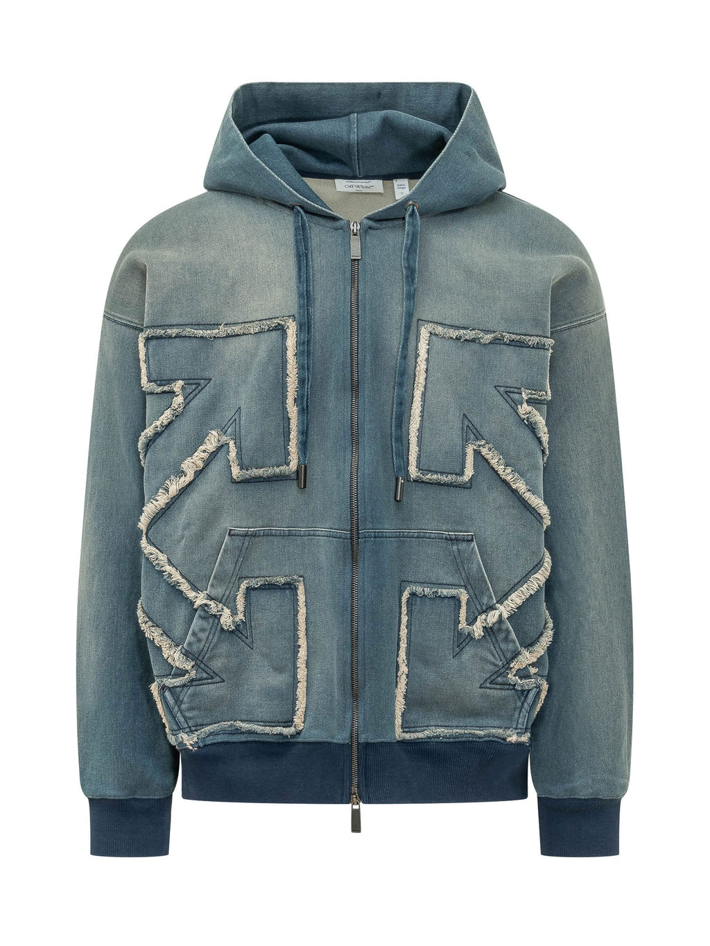 Zip Hoodie With Graphic Details Off-white – Гарантія оригінальності – боковий вид