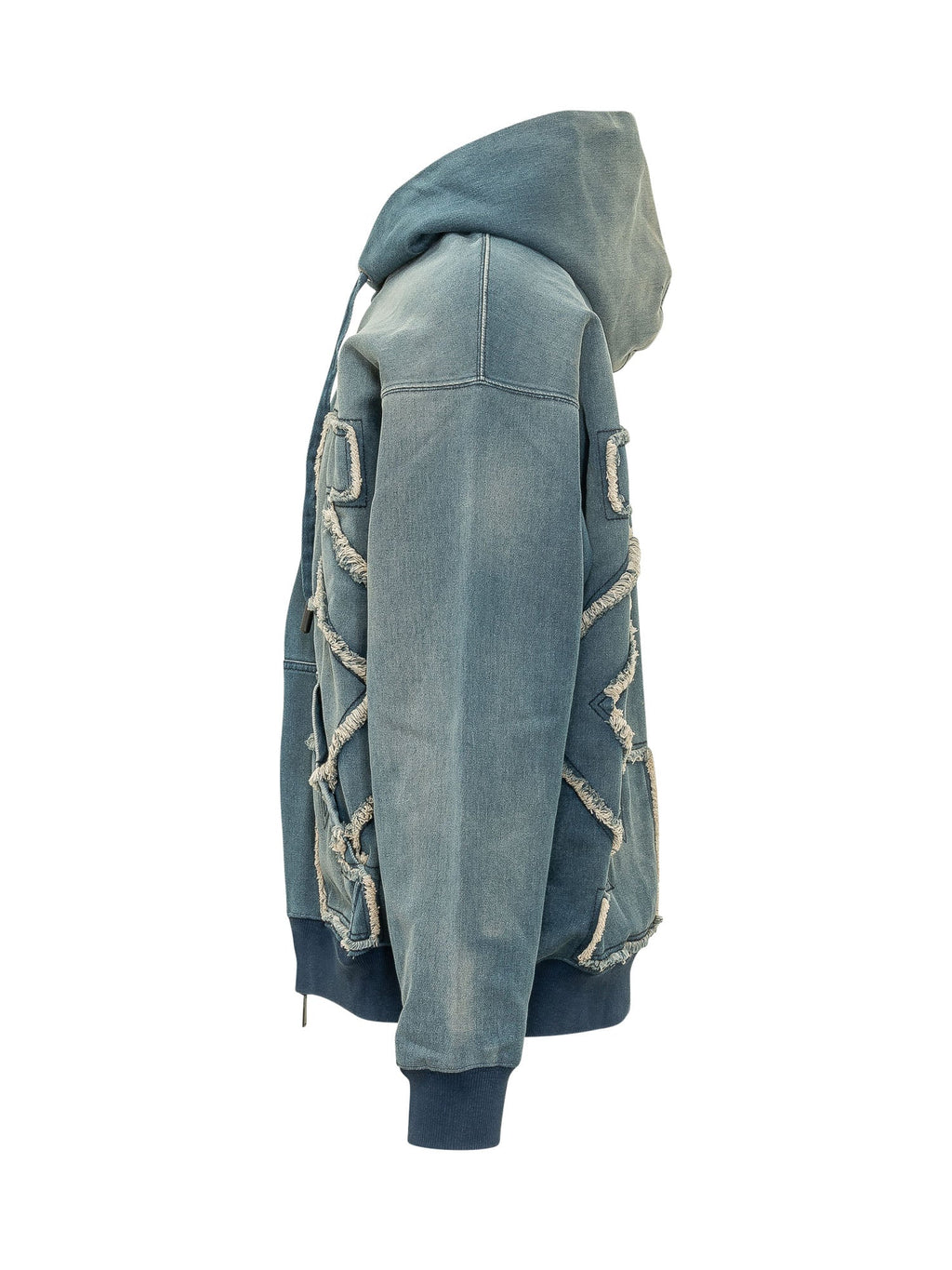 Zip Hoodie With Graphic Details Off-white – Гарантія оригінальності – детальний вид