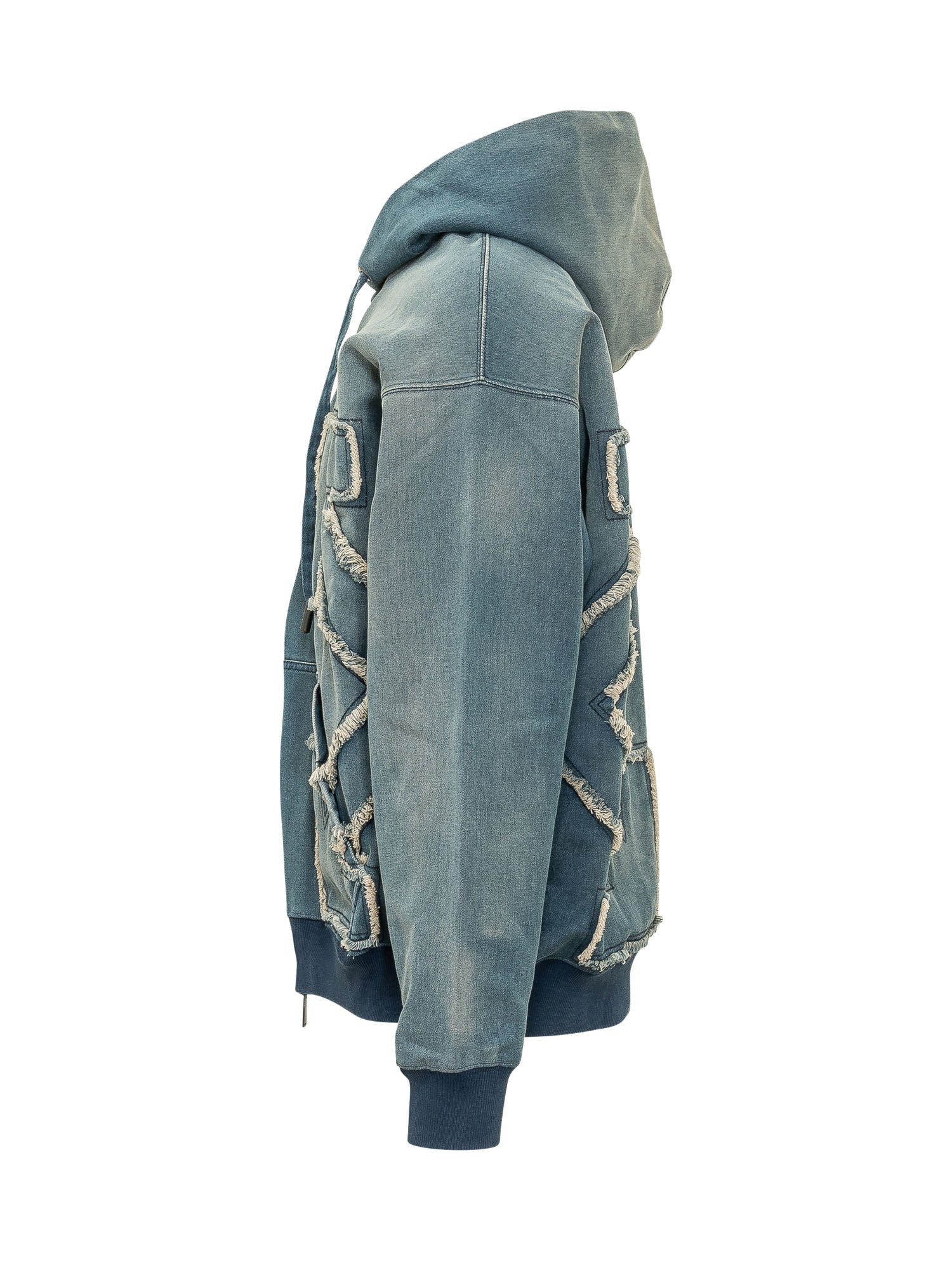Zip Hoodie With Graphic Details Off-white – Гарантія оригінальності – детальний вид