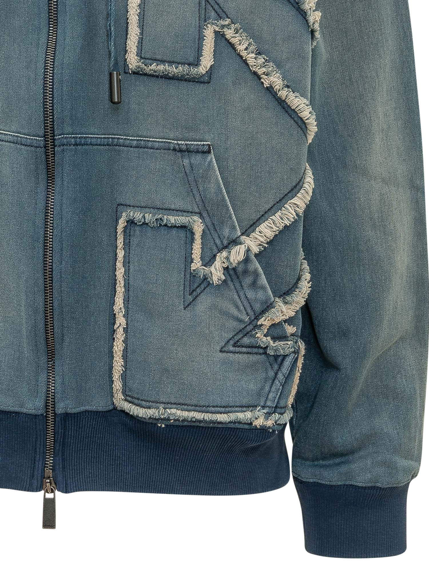 Zip Hoodie With Graphic Details Off-white – Гарантія оригінальності – збільшений вид