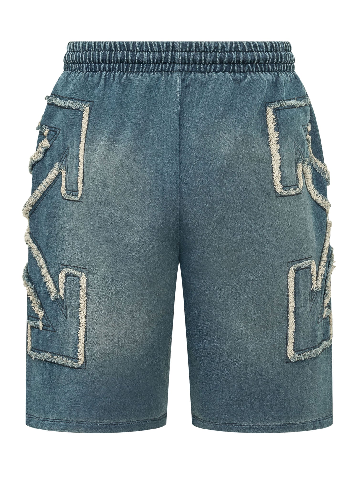 Drawstring Shorts With Applied Graphic Details Off-white – Гарантія оригінальності – вид ззаду