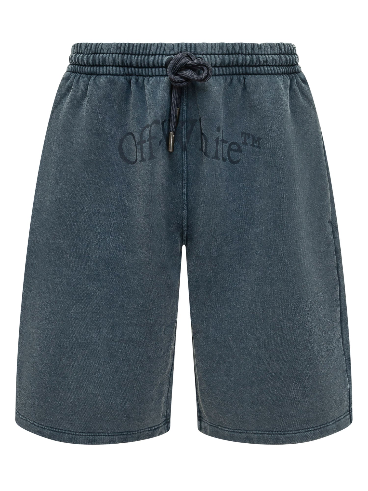 Drawstring Sweat Shorts Off-white – Гарантія оригінальності – боковий вид