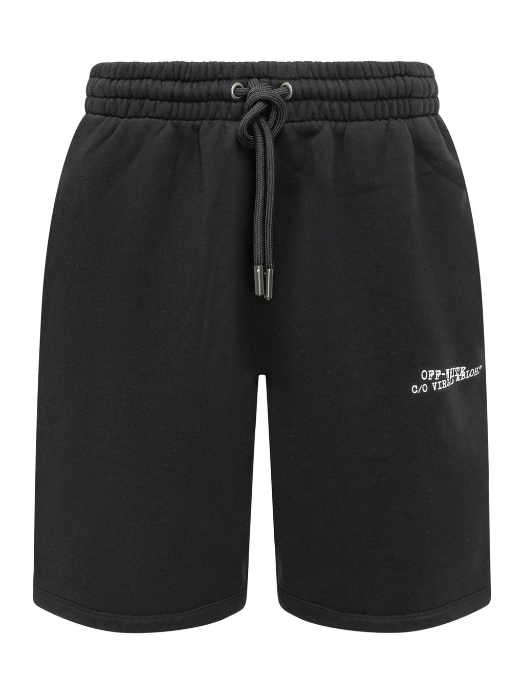 Drawstring Sweat Shorts Off-white – Гарантія оригінальності – боковий вид