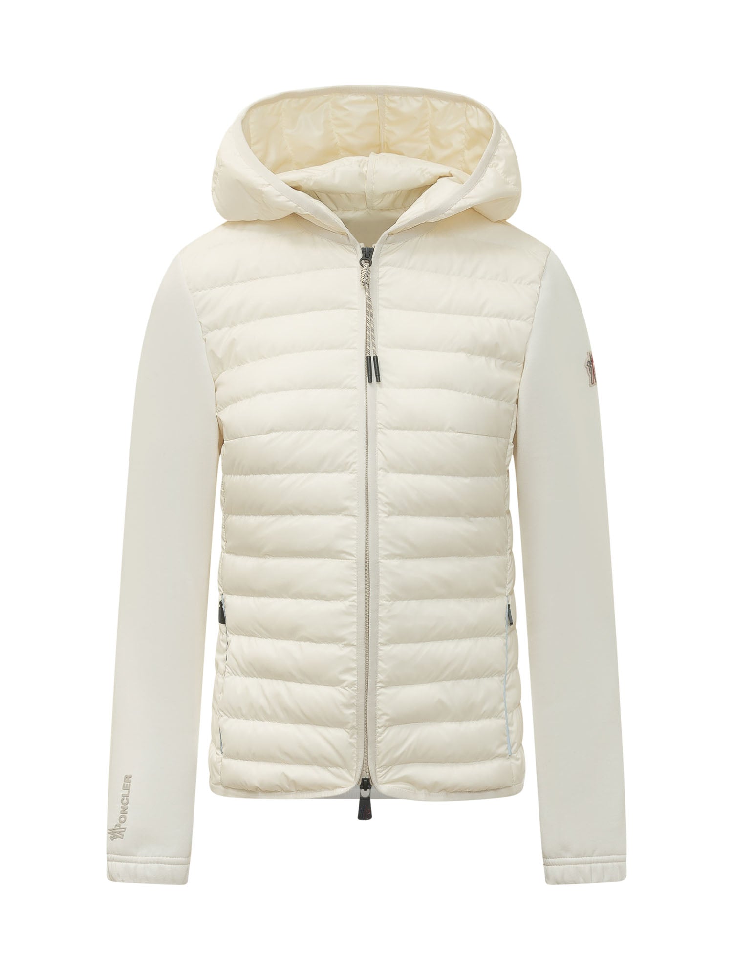 Оригінальна Hybrid Hooded Zip-Up Cardigan Moncler – боковий вид - MONCLER