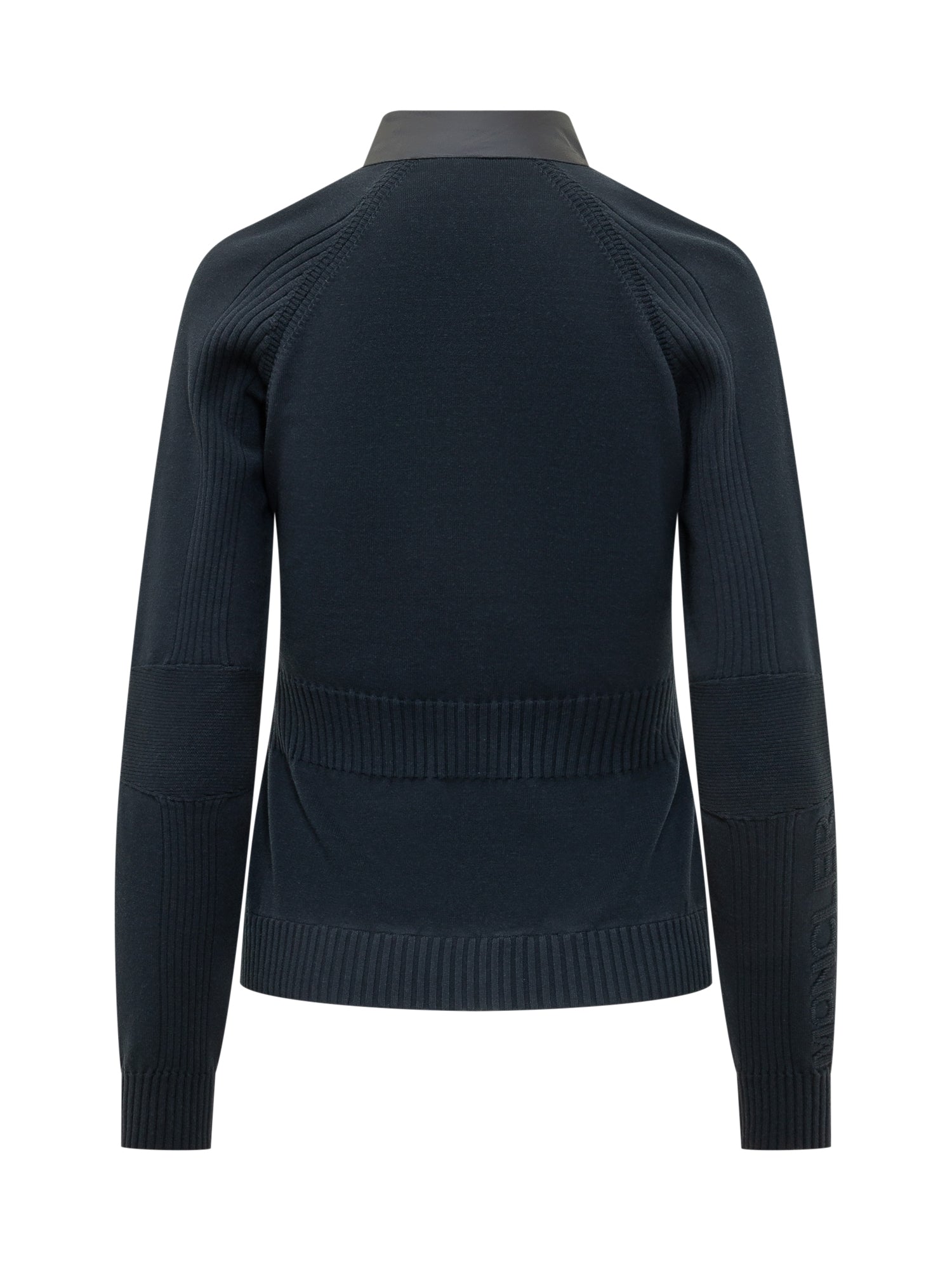 Cardigan With Quilted Panels And Zip Moncler оригінал – Купити в Україні – вид ззаду