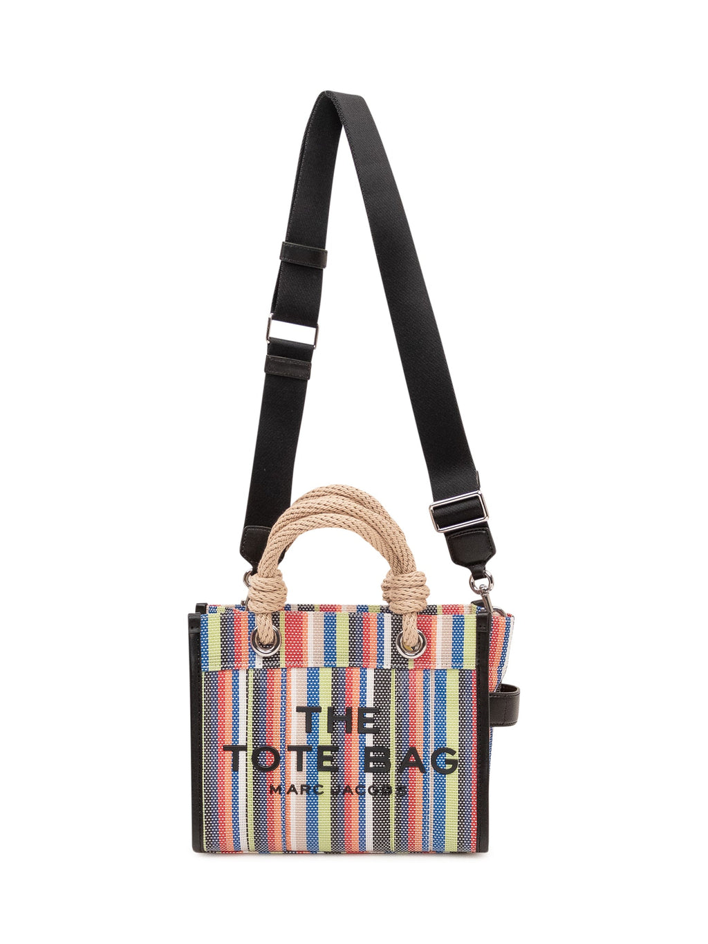 The Small Tote Striped Bag With Woven Handles Marc jacobs оригінал – Купити в Україні – вид ззаду
