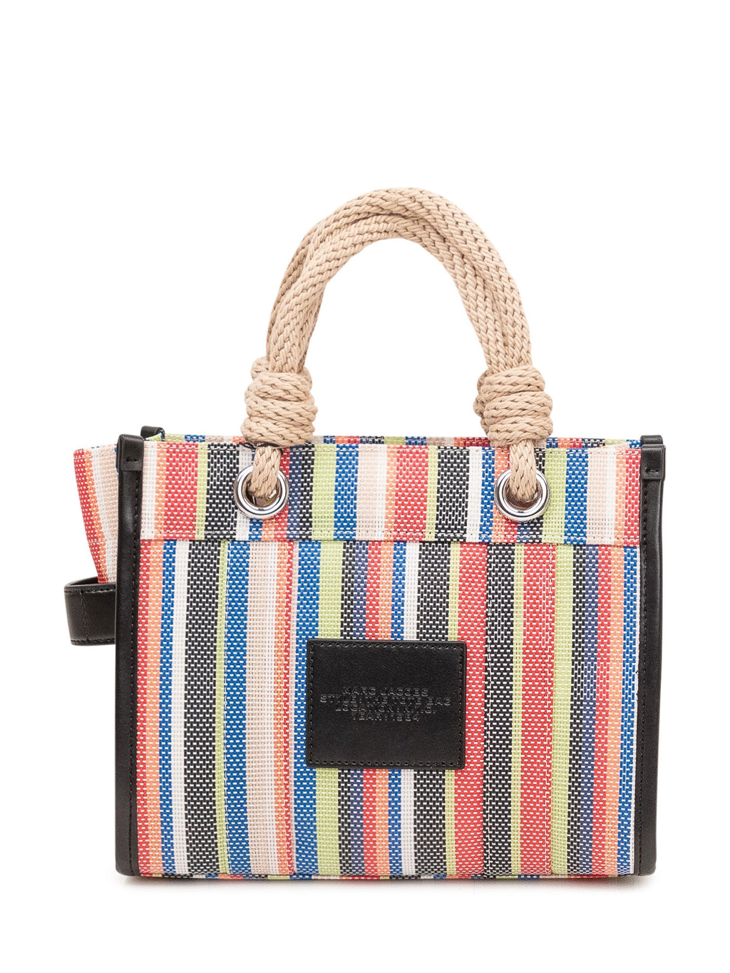 The Small Tote Striped Bag With Woven Handles Marc jacobs оригінал – Купити в Україні – збільшений вид