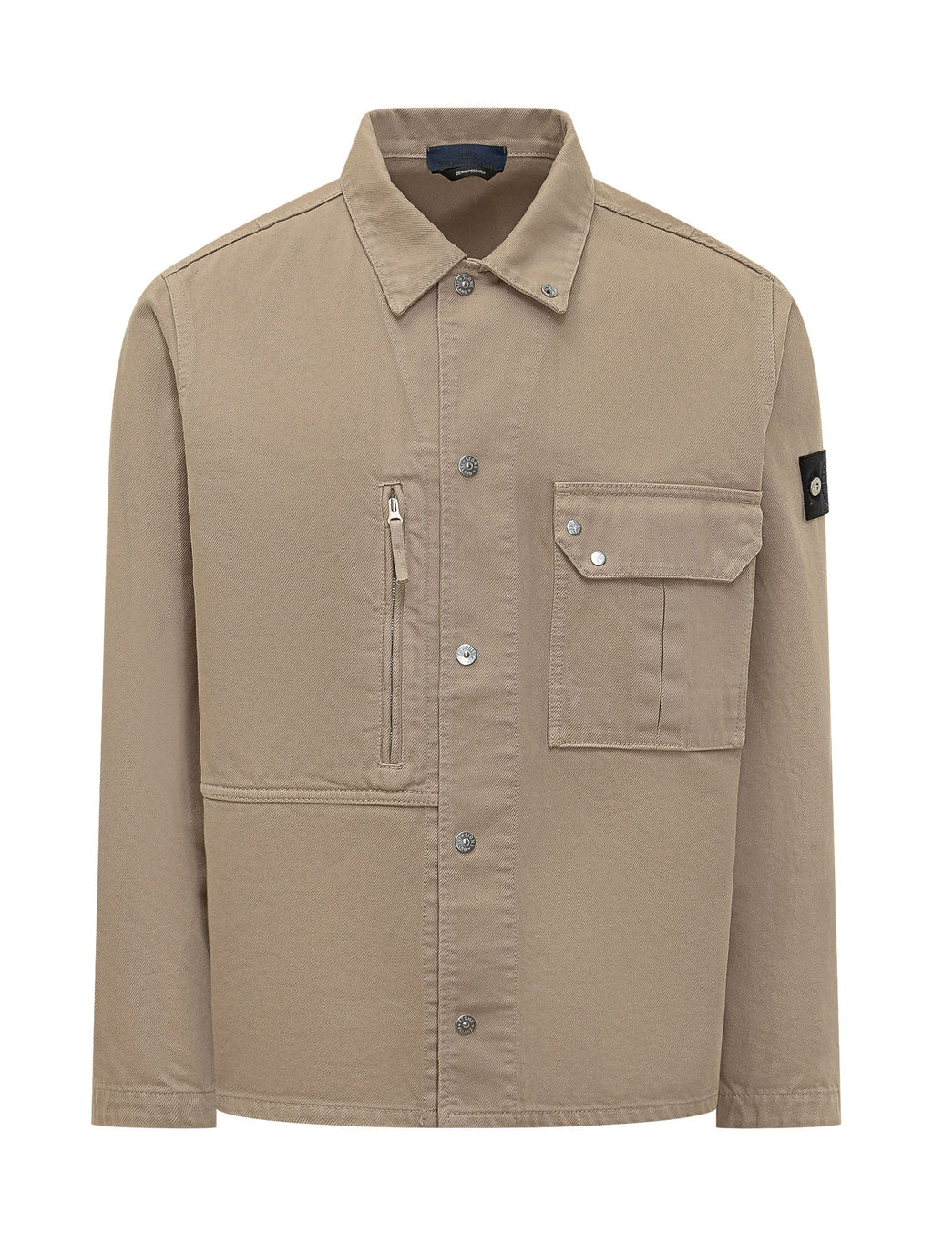 Shirt With Pockets And Button Closure Stone island оригінал – Купити в Україні – боковий вид