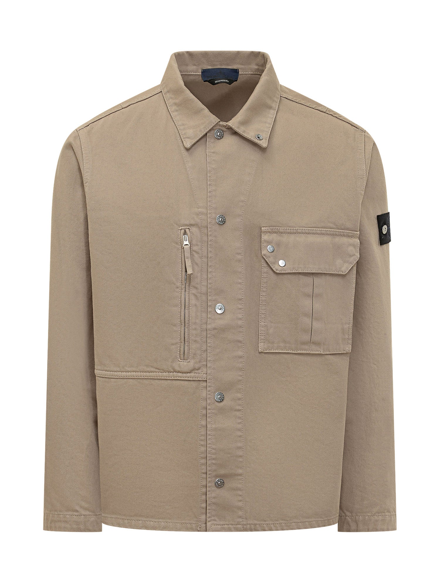 Shirt With Pockets And Button Closure Stone island оригінал – Купити в Україні – боковий вид