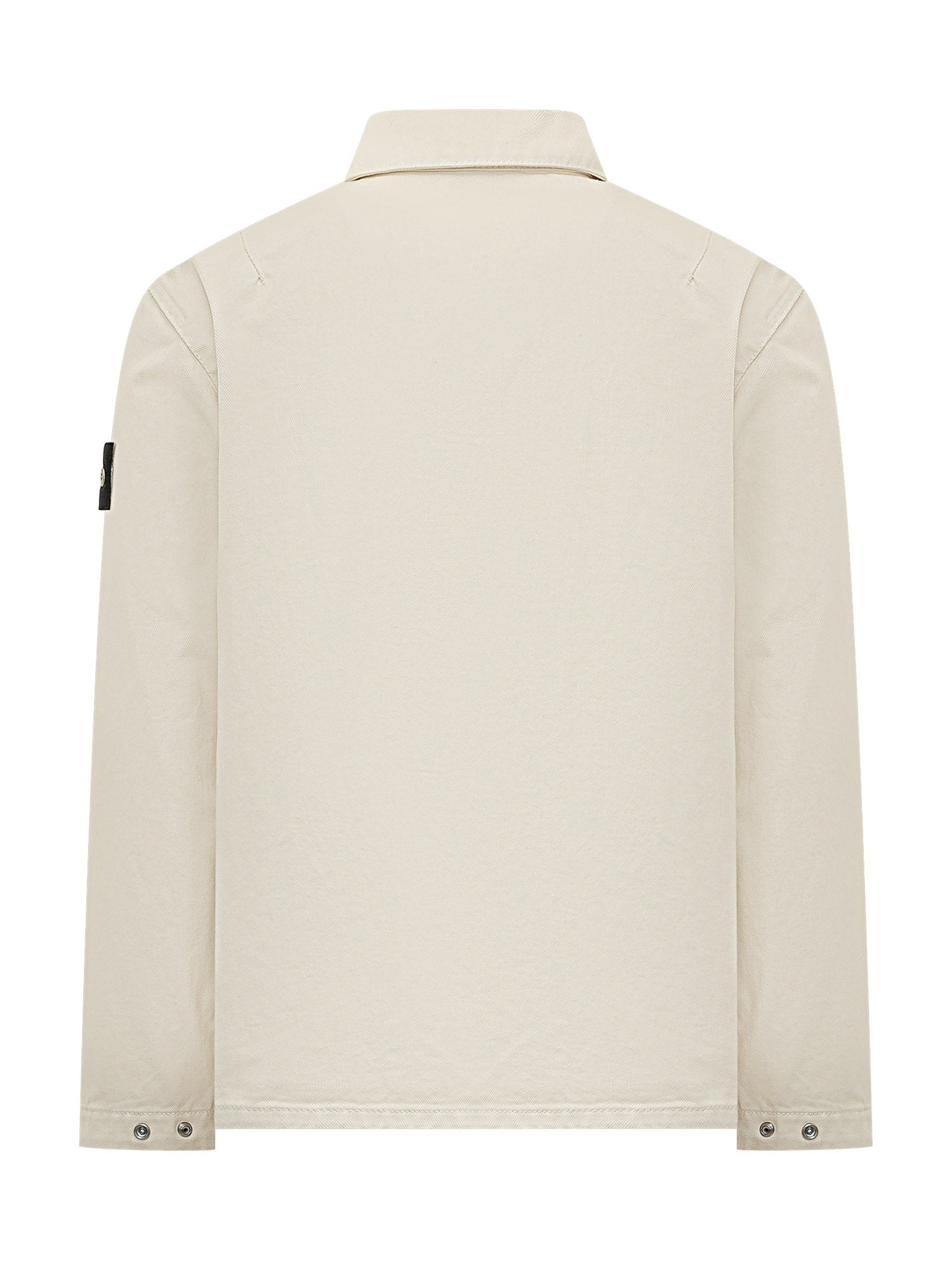 Shirt With Zip And Patch Pocket Stone island оригінал – Купити в Україні – вид ззаду