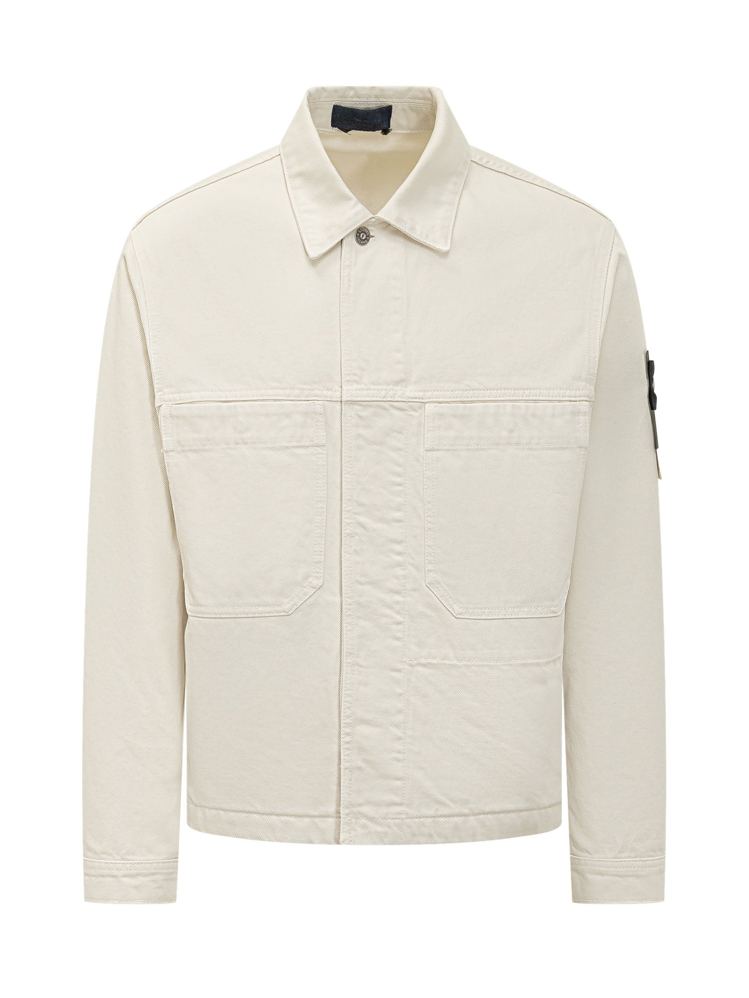 Biker Jacket With Front Pockets Stone island оригінал – Купити в Україні – боковий вид