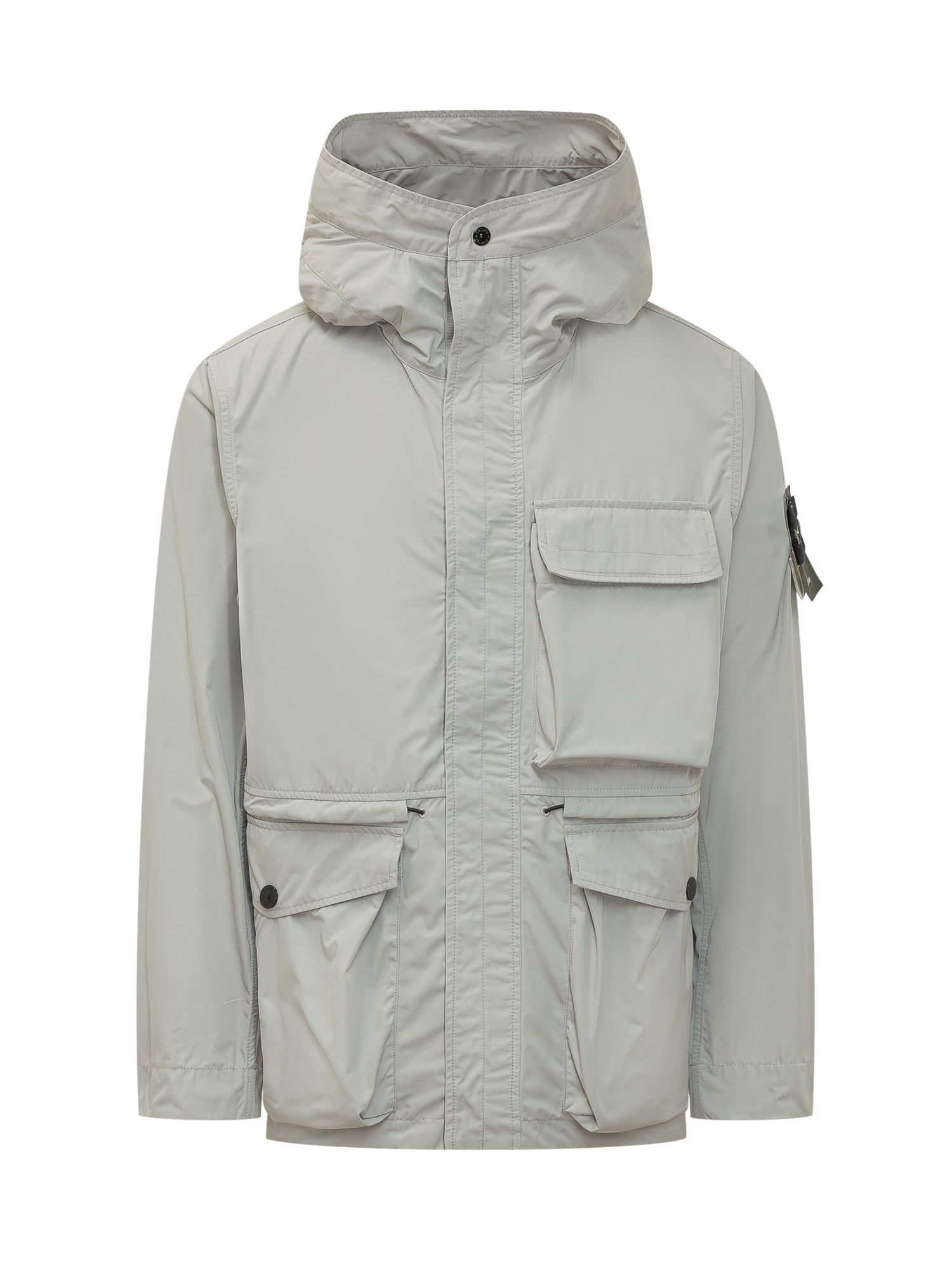 Short Parka With Hood And Patch Pockets Stone island оригінал – Купити в Україні – боковий вид