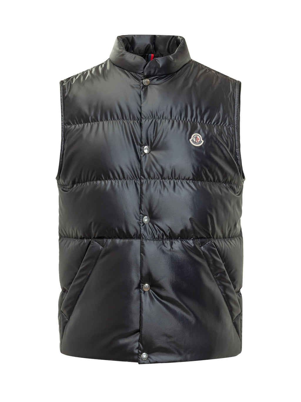 Оригінальна Padded Sleeveless Vest With Buttons Moncler – боковий вид