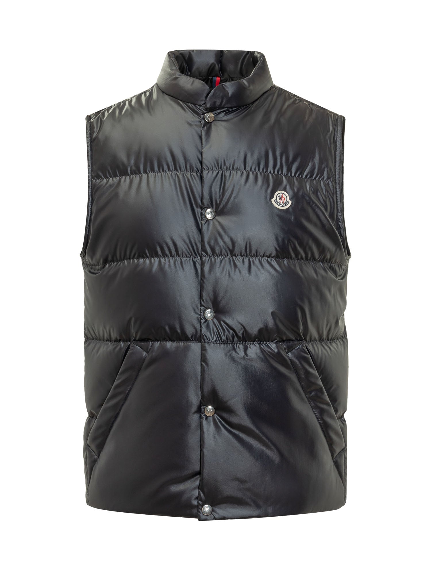 Оригінальна Padded Sleeveless Vest With Buttons Moncler – боковий вид