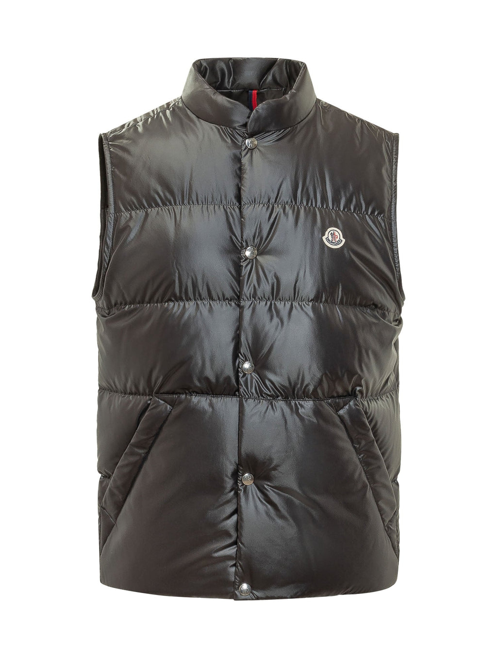 Оригінальна Padded Sleeveless Vest With Buttons Moncler – боковий вид
