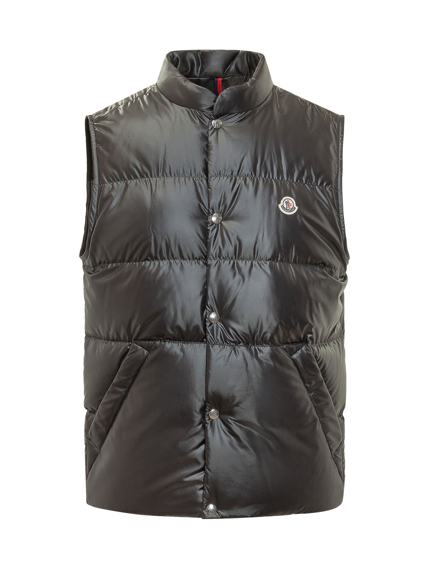 Оригінальна Padded Sleeveless Vest With Buttons Moncler – боковий вид