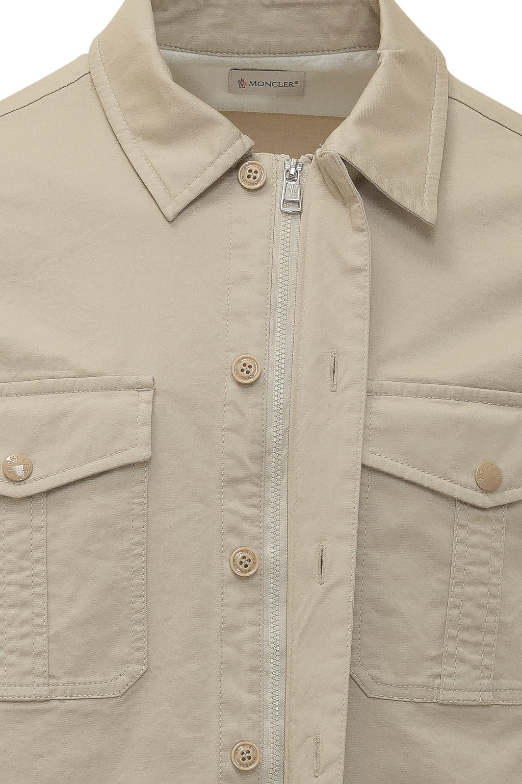 Shirt With Patch Pockets And Buttons Moncler – Гарантія оригінальності – збільшений вид