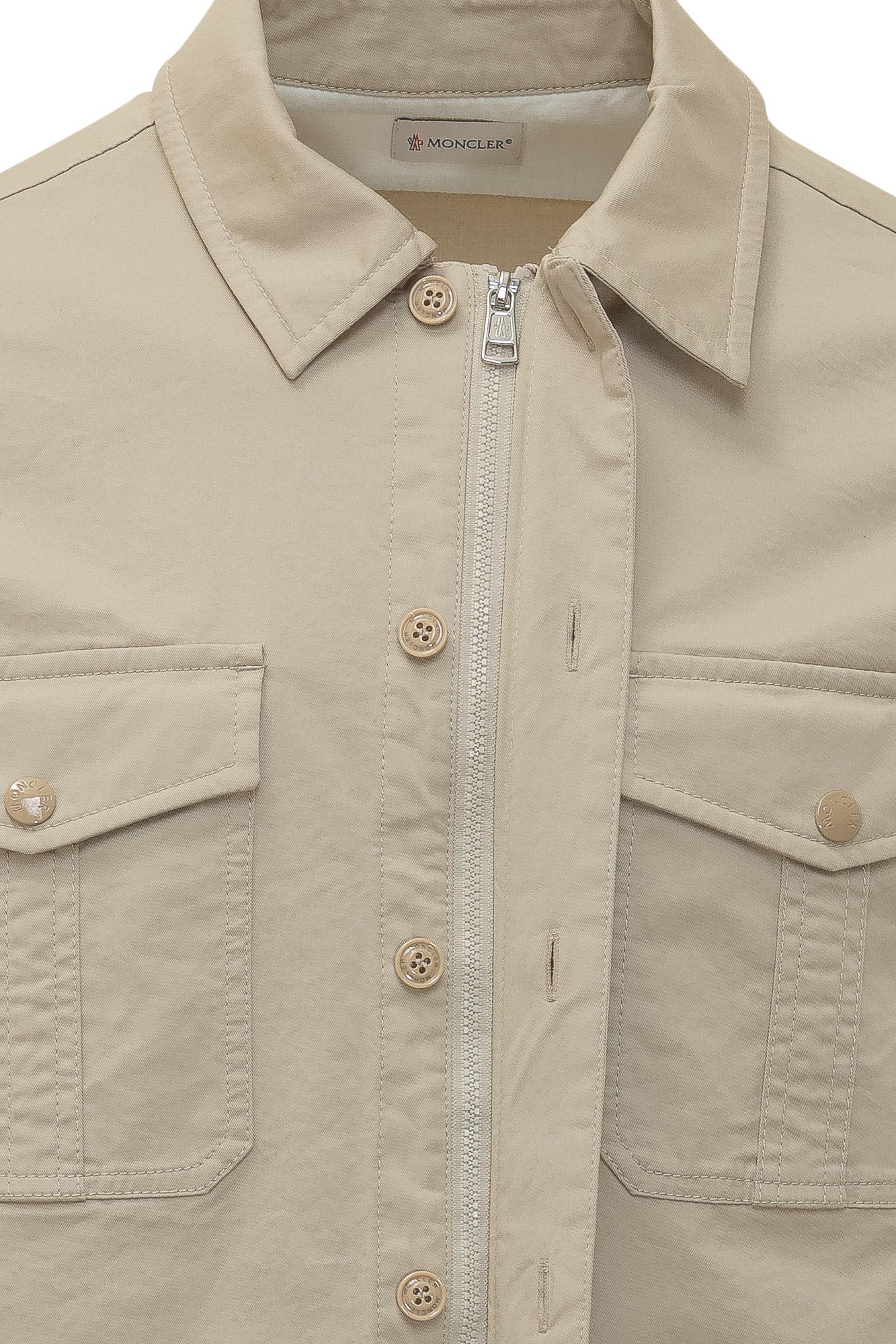 Shirt With Patch Pockets And Buttons Moncler – Гарантія оригінальності – збільшений вид