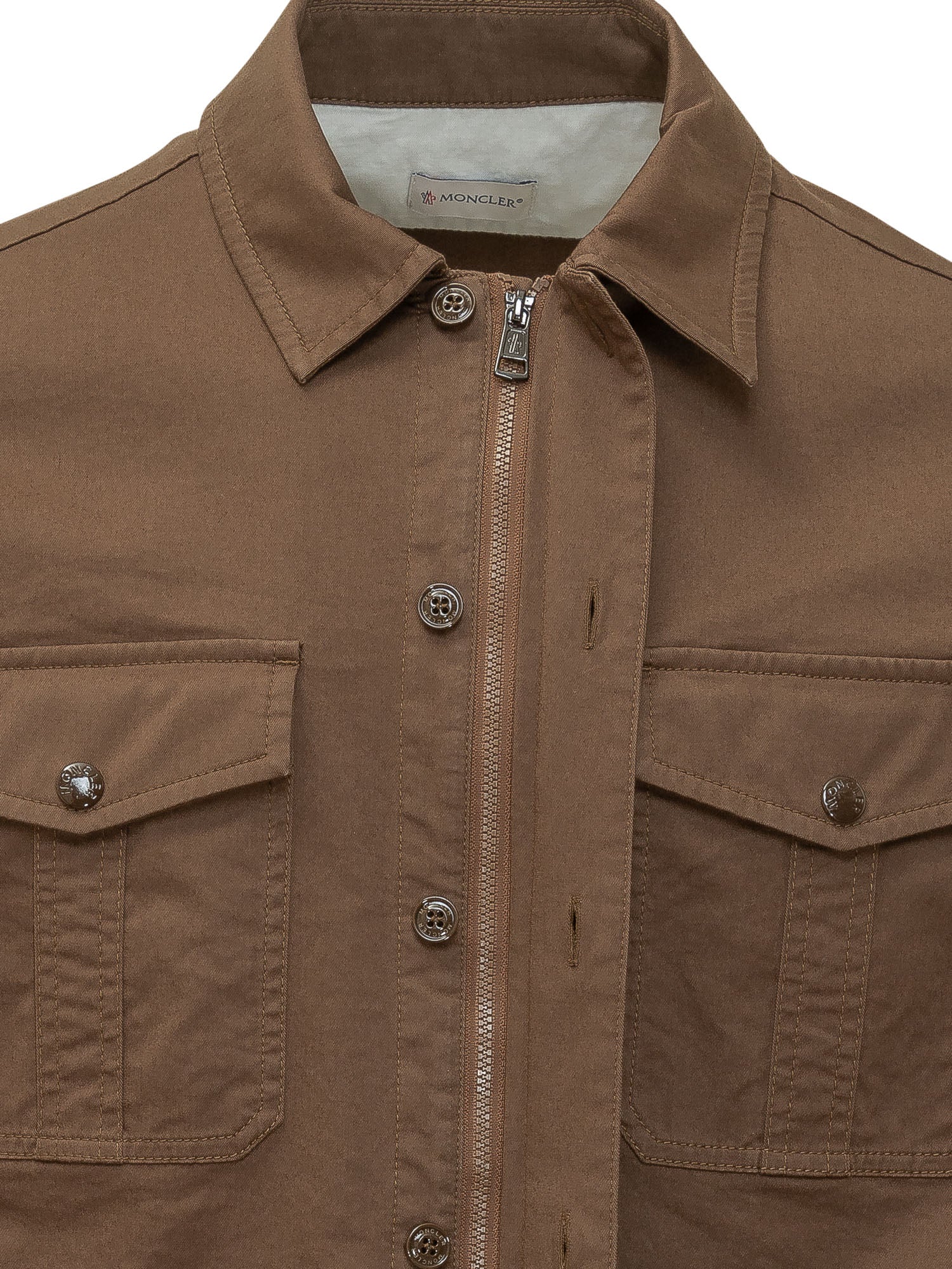Shirt With Patch Pockets And Buttons Moncler – Гарантія оригінальності – збільшений вид