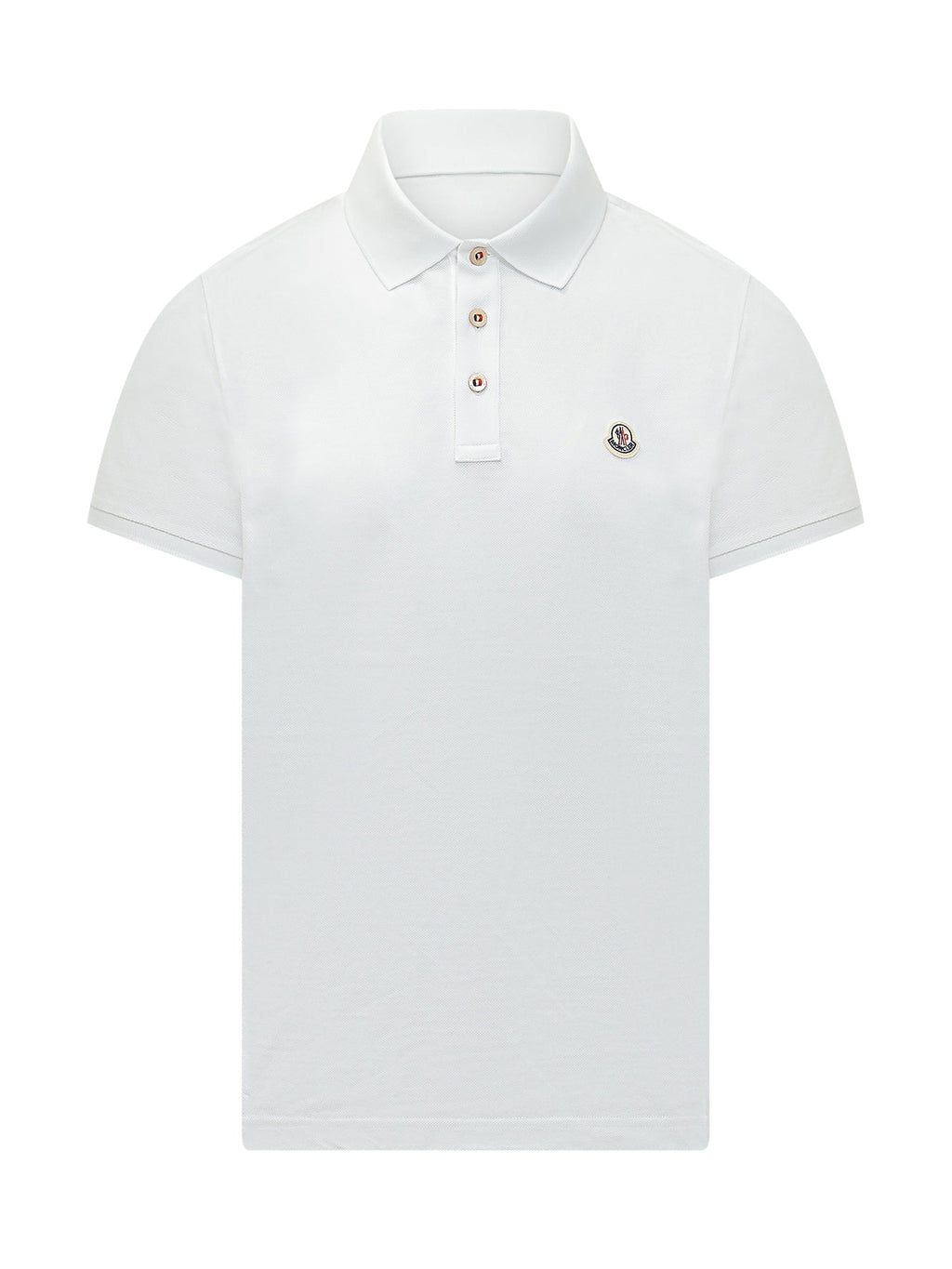 Short Sleeve Polo Shirt With Embroidered Logo Moncler оригінал – Купити в Україні – боковий вид