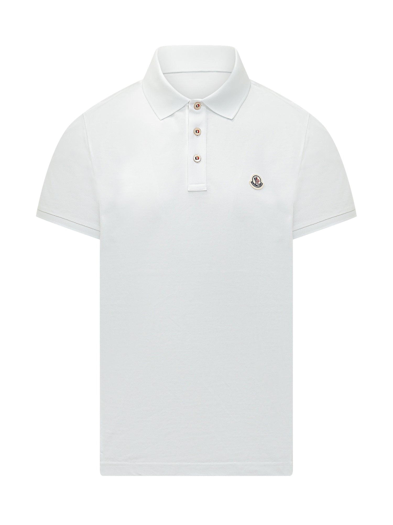 Short Sleeve Polo Shirt With Embroidered Logo Moncler оригінал – Купити в Україні – боковий вид