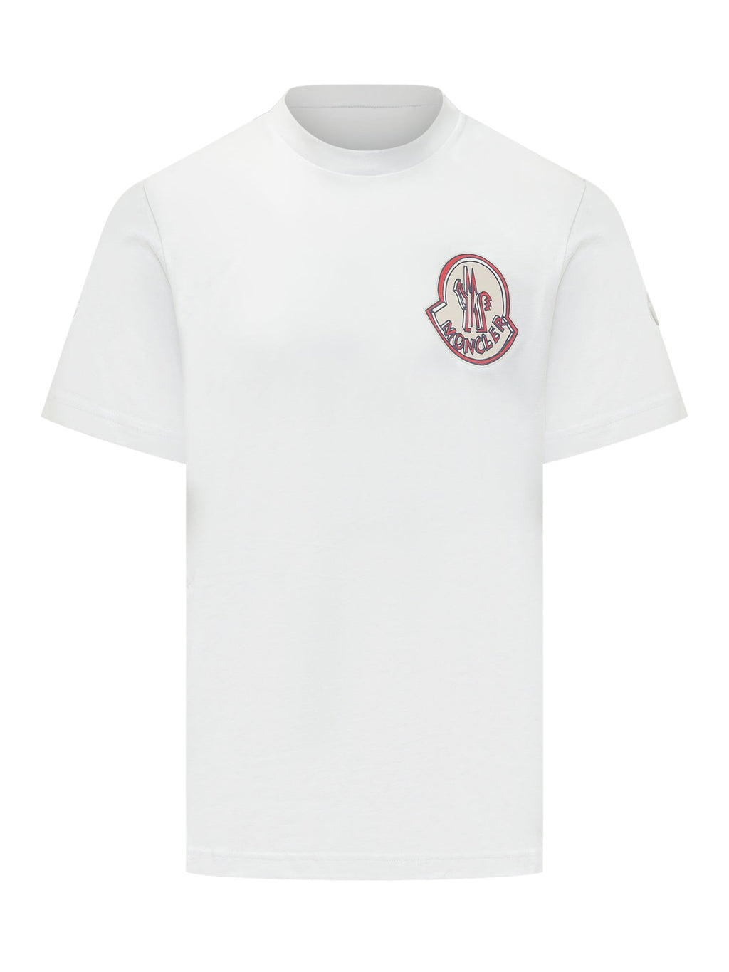 Short Sleeve T-Shirt With Maxi Logo Moncler – Гарантія оригінальності – боковий вид