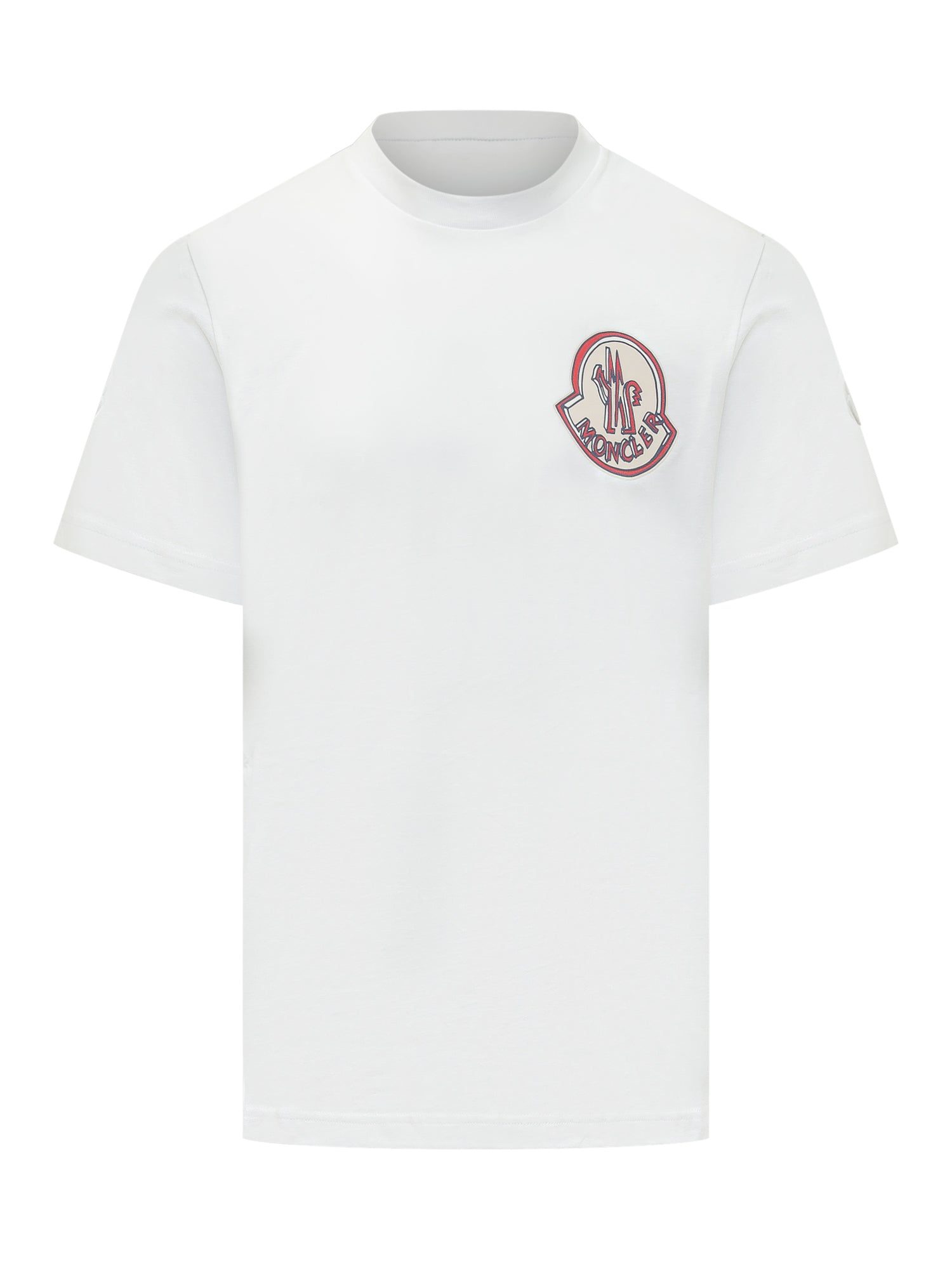 Short Sleeve T-Shirt With Maxi Logo Moncler – Гарантія оригінальності – боковий вид