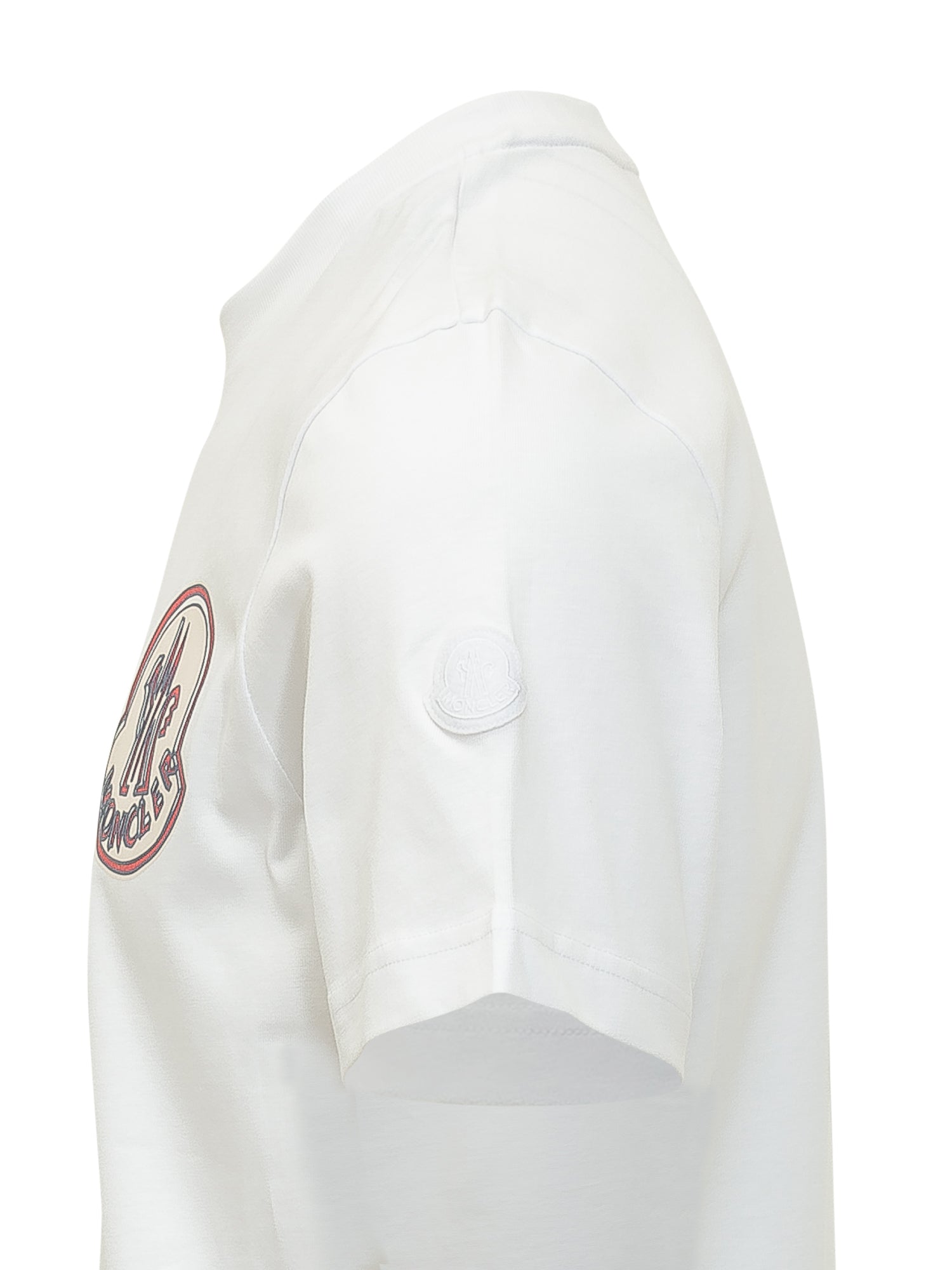 Short Sleeve T-Shirt With Maxi Logo Moncler – Гарантія оригінальності – детальний вид