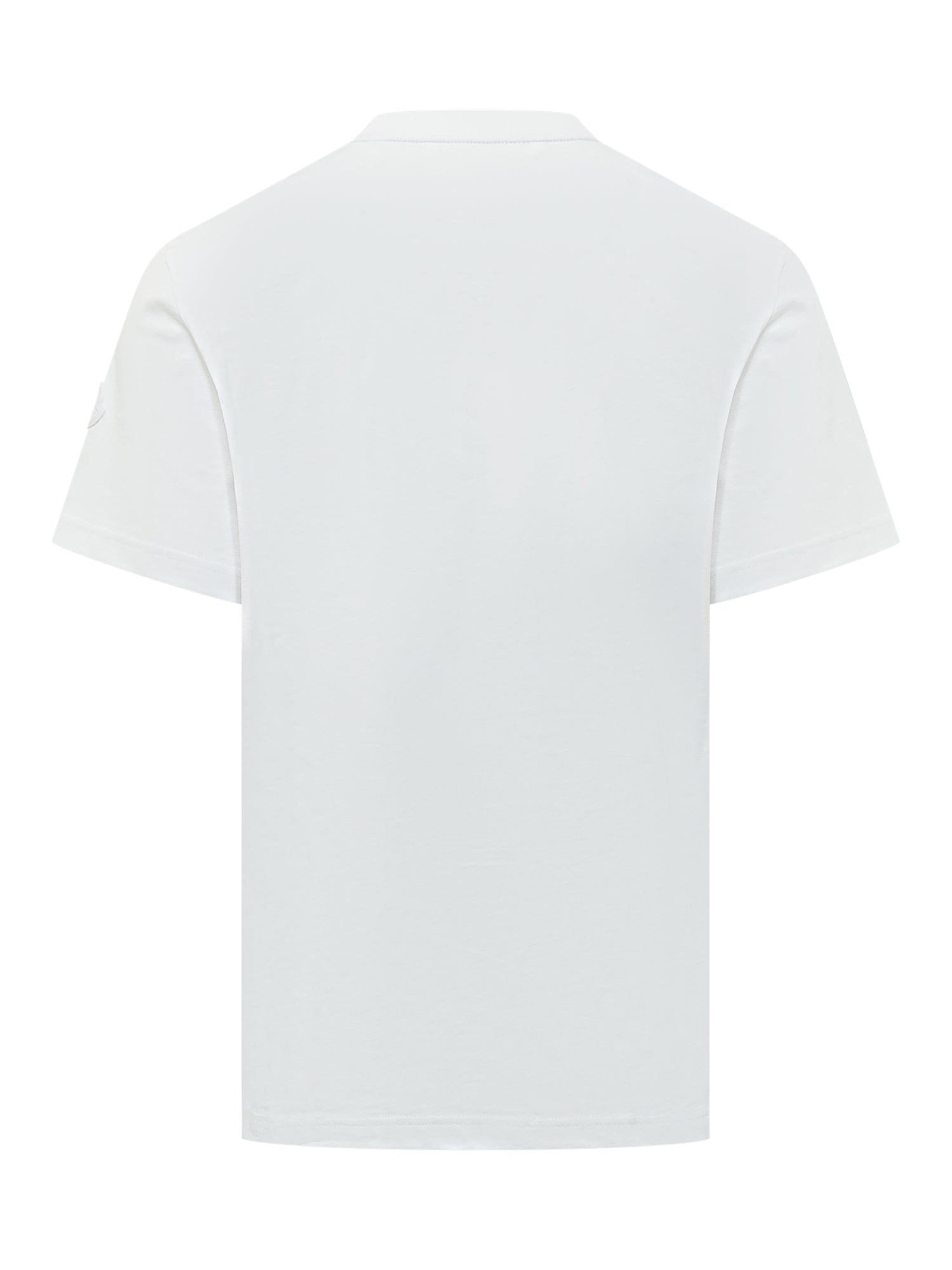 Short Sleeve T-Shirt With Sketch-Effect Logo Moncler – Гарантія оригінальності – вид ззаду