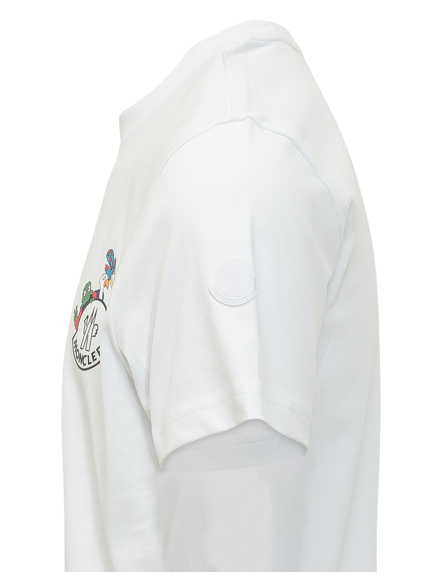 Short Sleeve T-Shirt With Logo And Cartoon Graphic Moncler оригінал – Купити в Україні – детальний вид