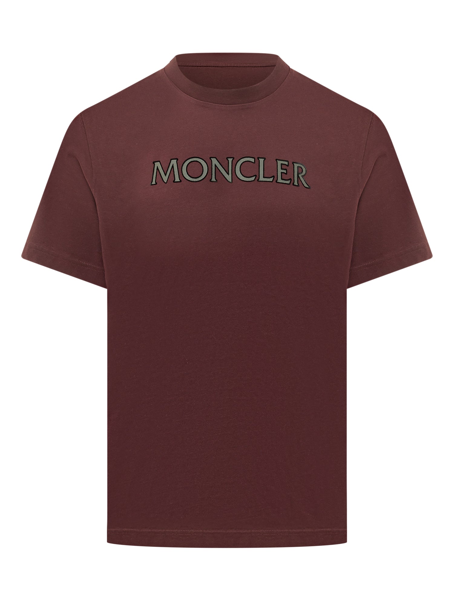 Оригінальна Short Sleeve T-Shirt With Moncler Lettering Logo Moncler – боковий вид
