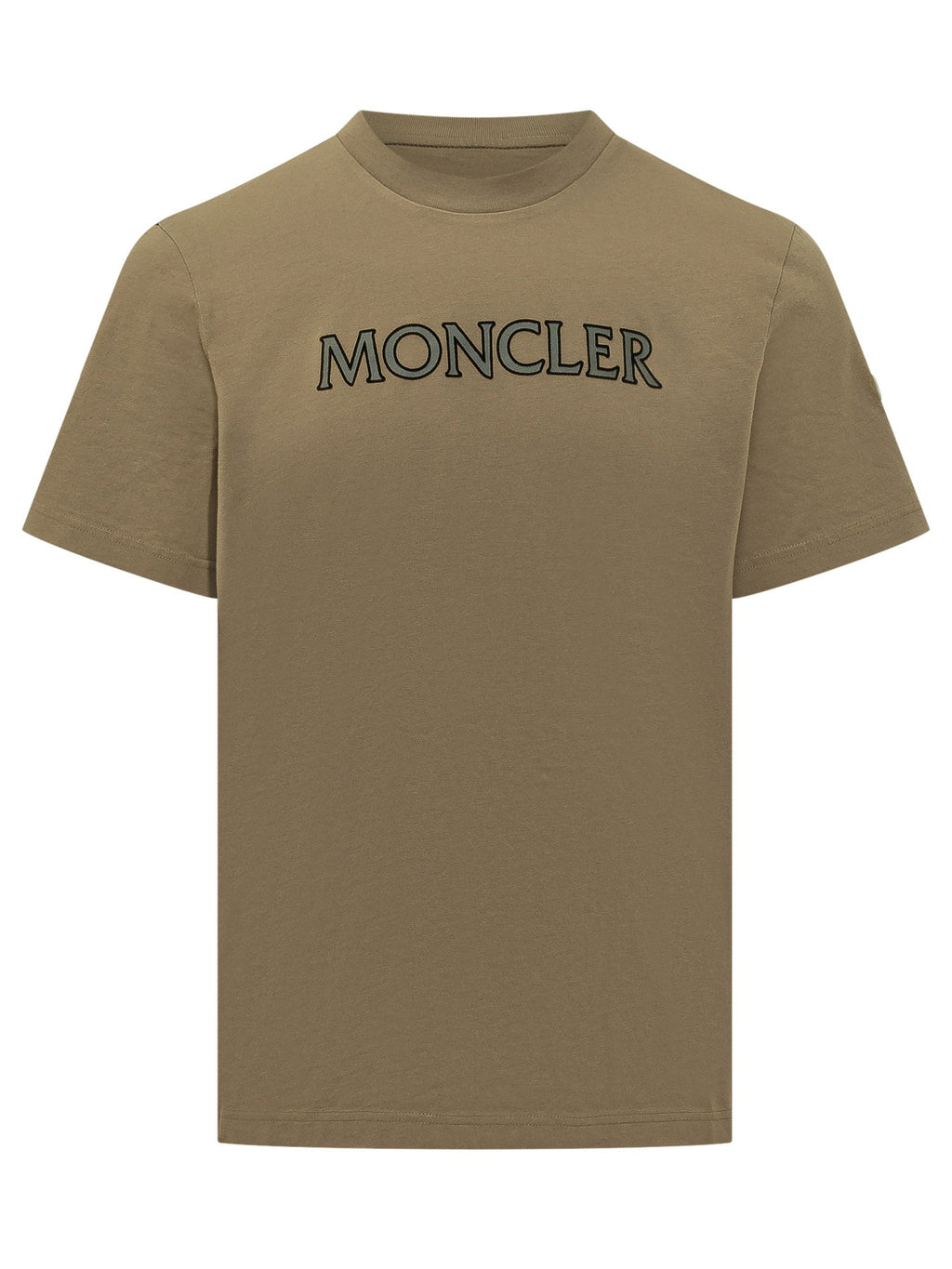 Оригінальна Short Sleeve T-Shirt With Moncler Lettering Logo Moncler – боковий вид