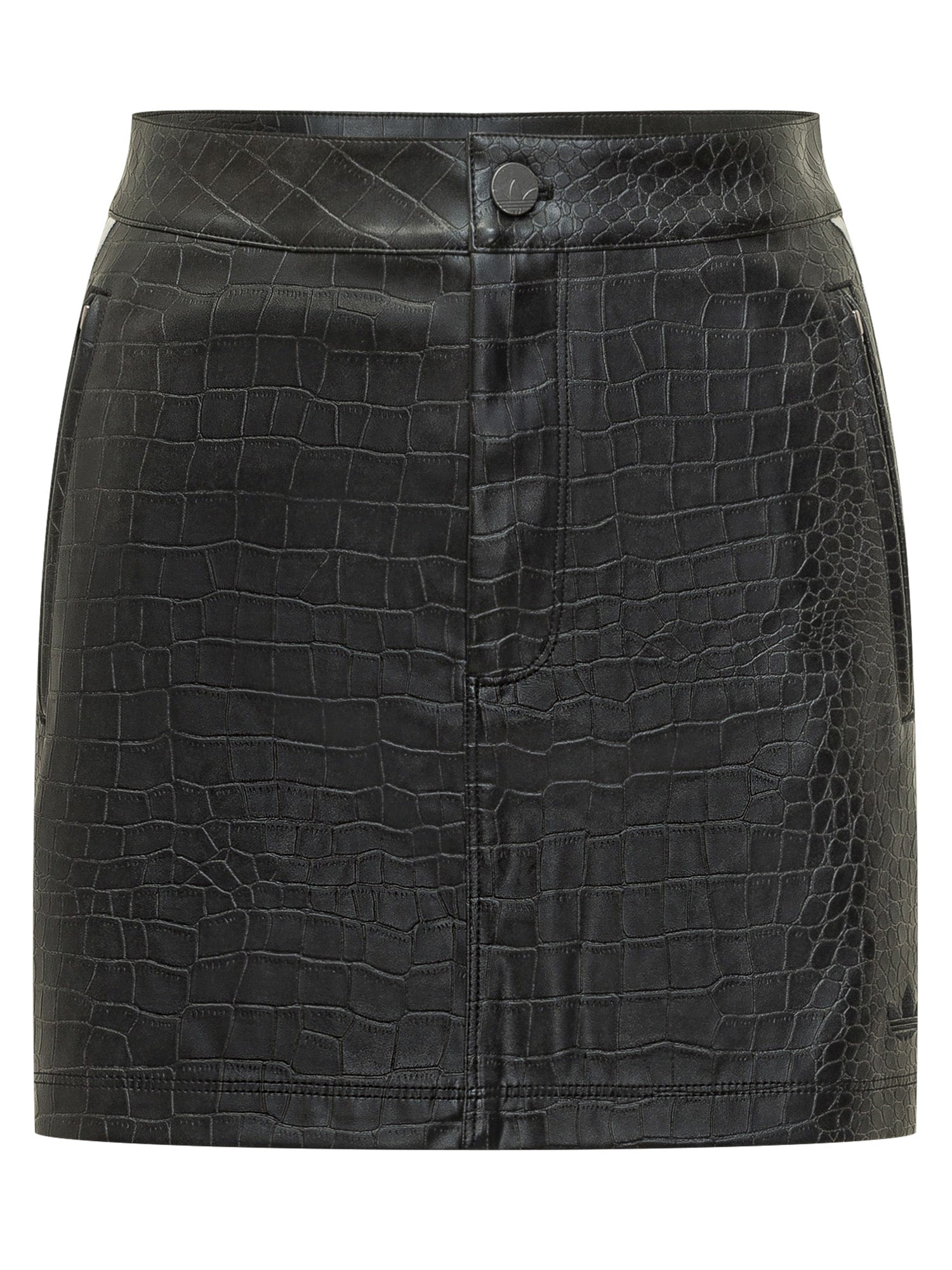 Croc Effect Mini Skirt With Button Adidas – Гарантія оригінальності – боковий вид