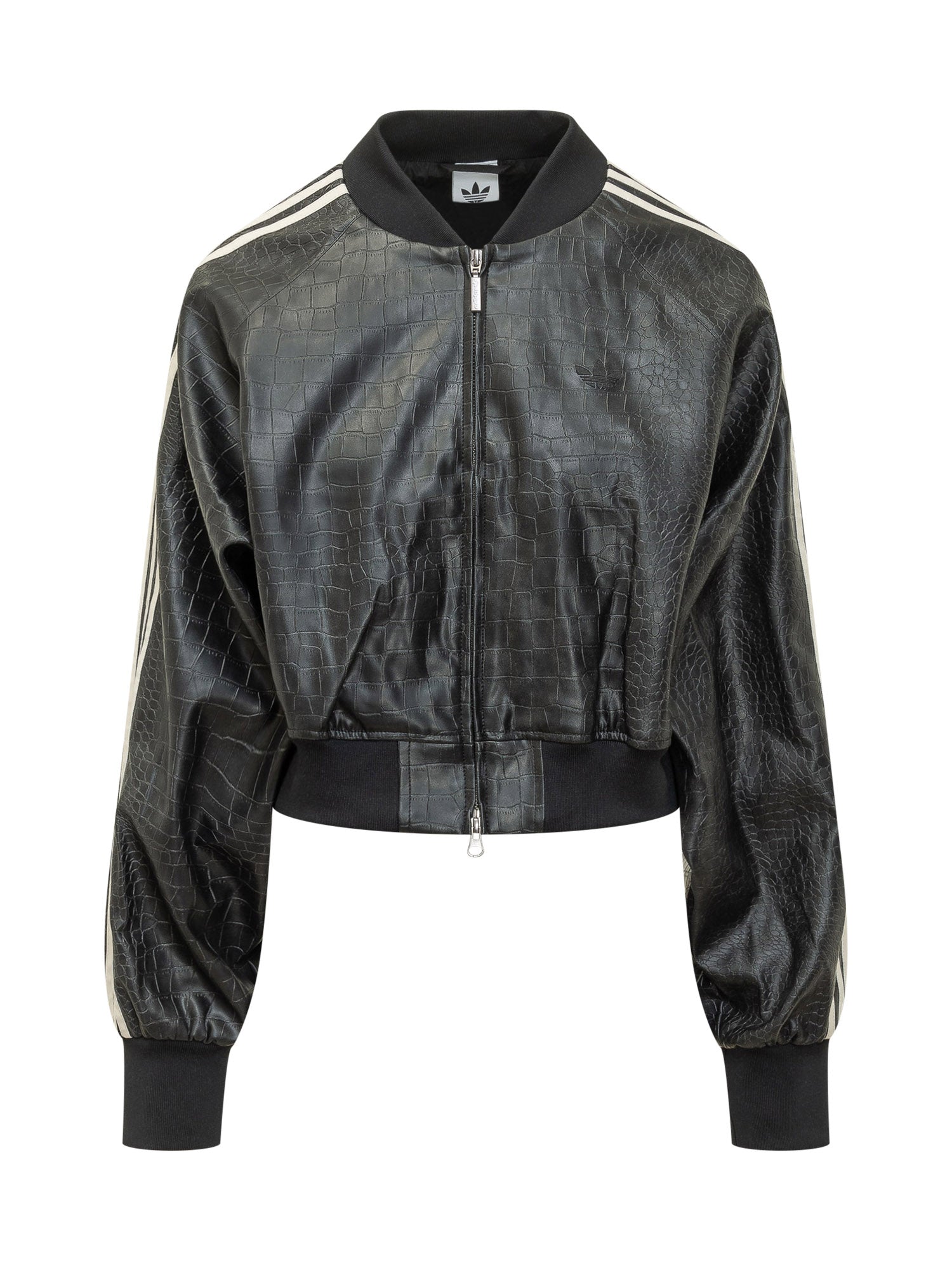 Оригінальна Croc Effect Cropped Jacket With Zip Adidas – боковий вид - ADIDAS