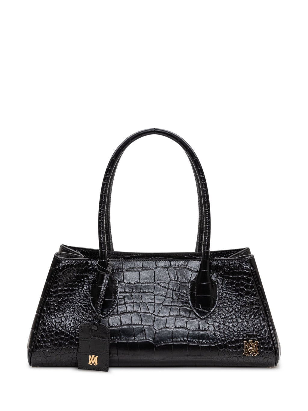 Croc-Effect Leather Shoulder Bag Amiri оригінал – Купити в Україні – боковий вид