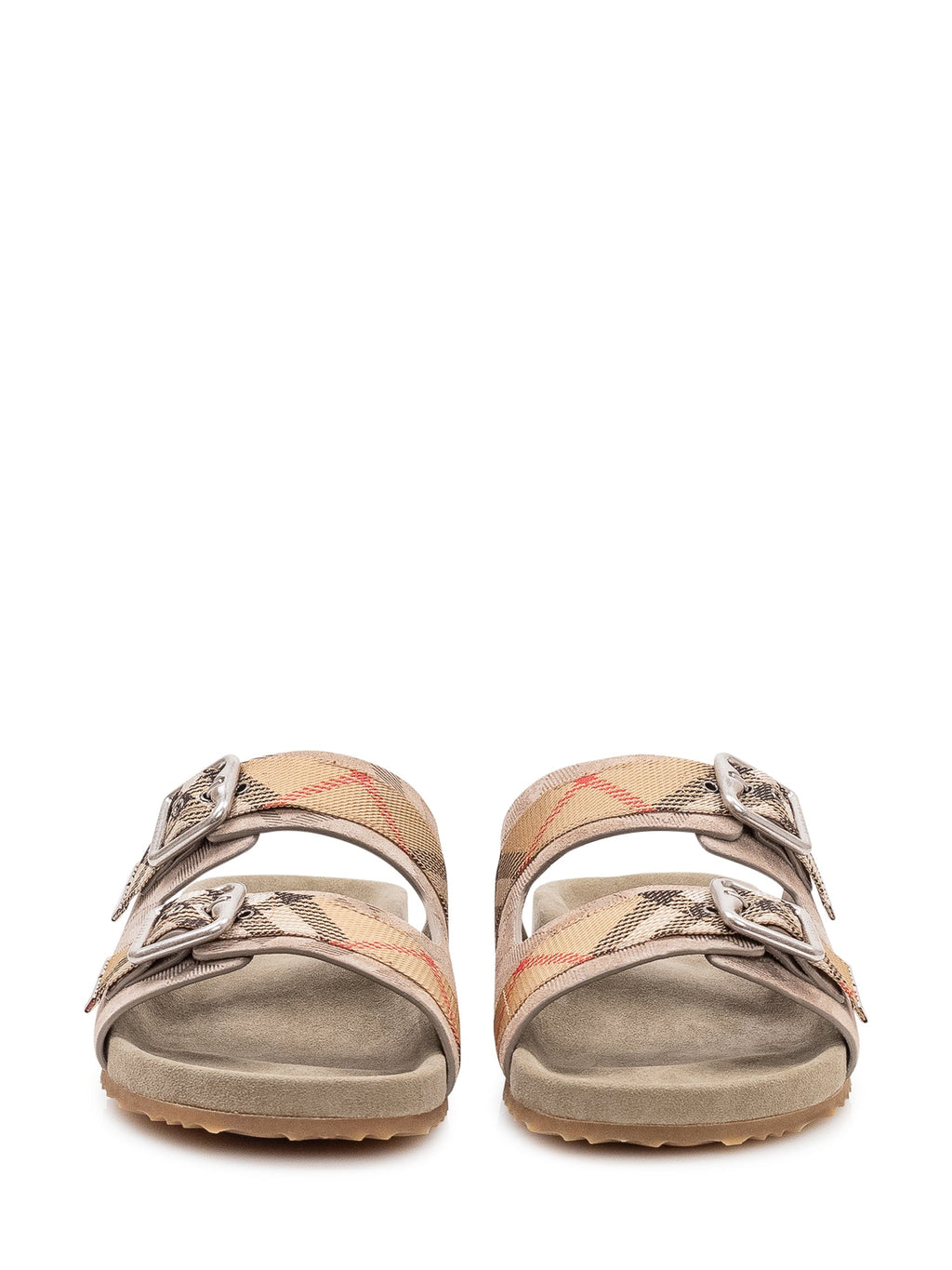 Double Buckle Slide Sandals Burberry оригінал – Купити в Україні – вид ззаду