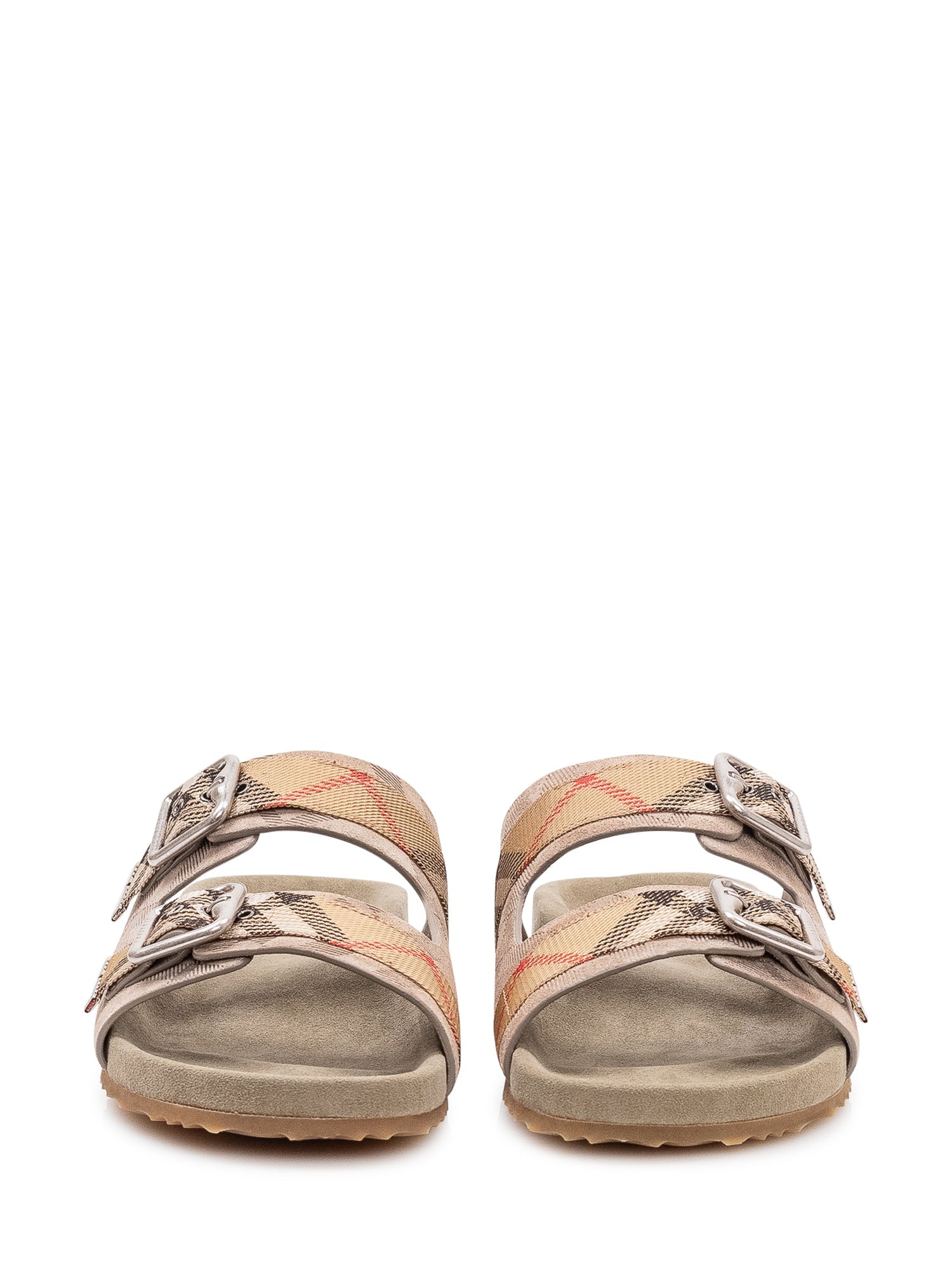 Double Buckle Slide Sandals Burberry оригінал – Купити в Україні – вид ззаду