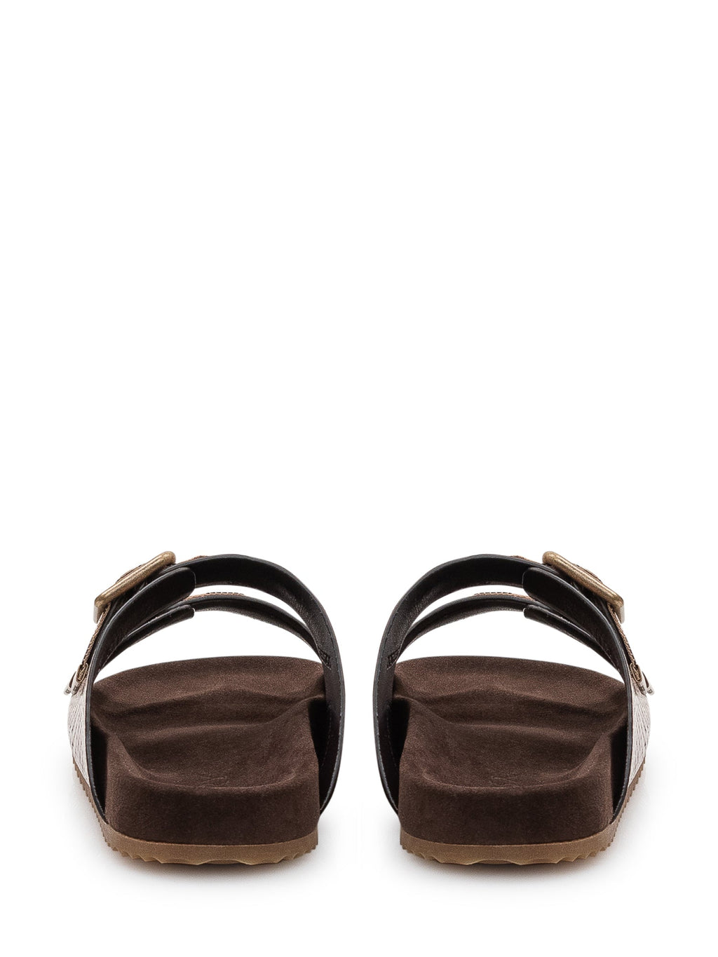 Оригінальна Urchin Sandals With Double Buckle And Print Burberry – детальний вид