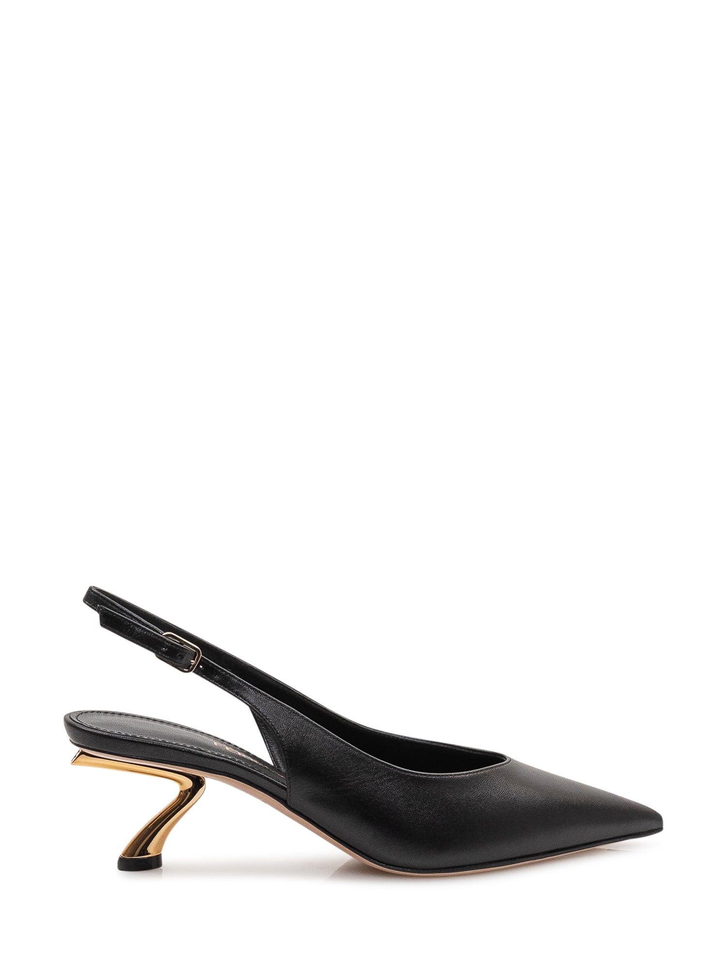 Slingback Shoe With Sculpted Heel Salvatore ferragamo – Гарантія оригінальності – боковий вид