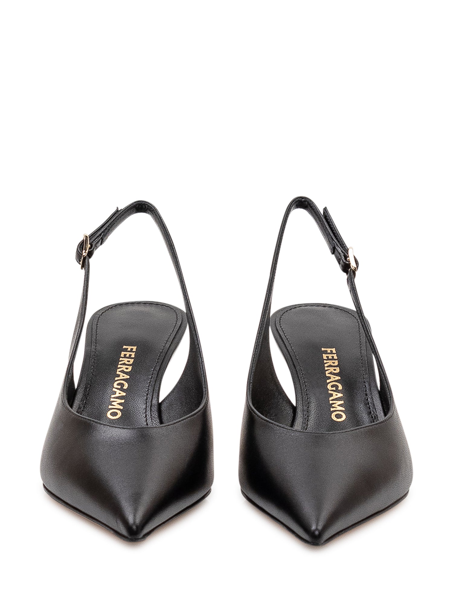 Slingback Shoe With Sculpted Heel Salvatore ferragamo – Гарантія оригінальності – вид ззаду