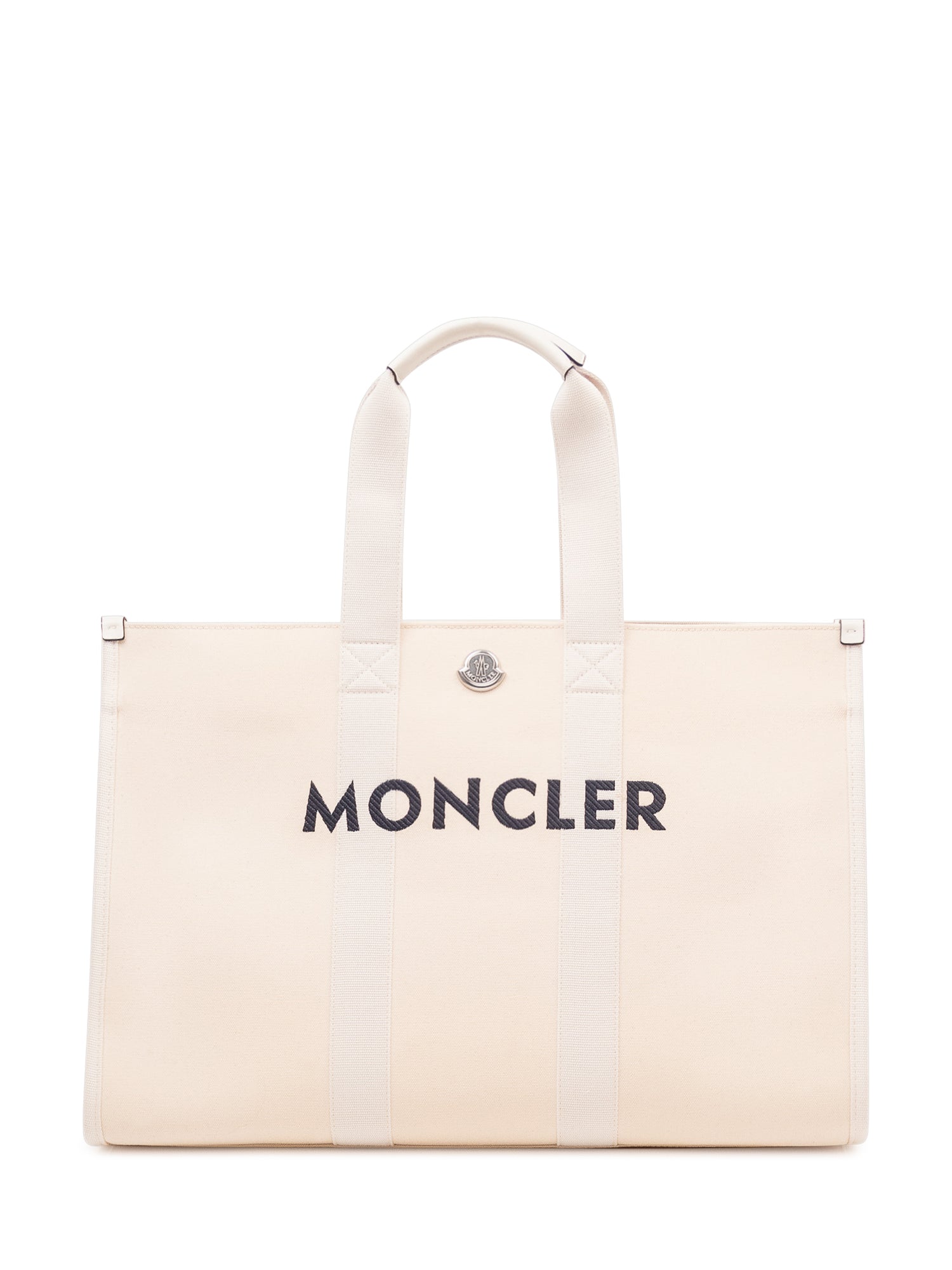 Tote Bag With Double Handles And Logo Moncler – Гарантія оригінальності – боковий вид