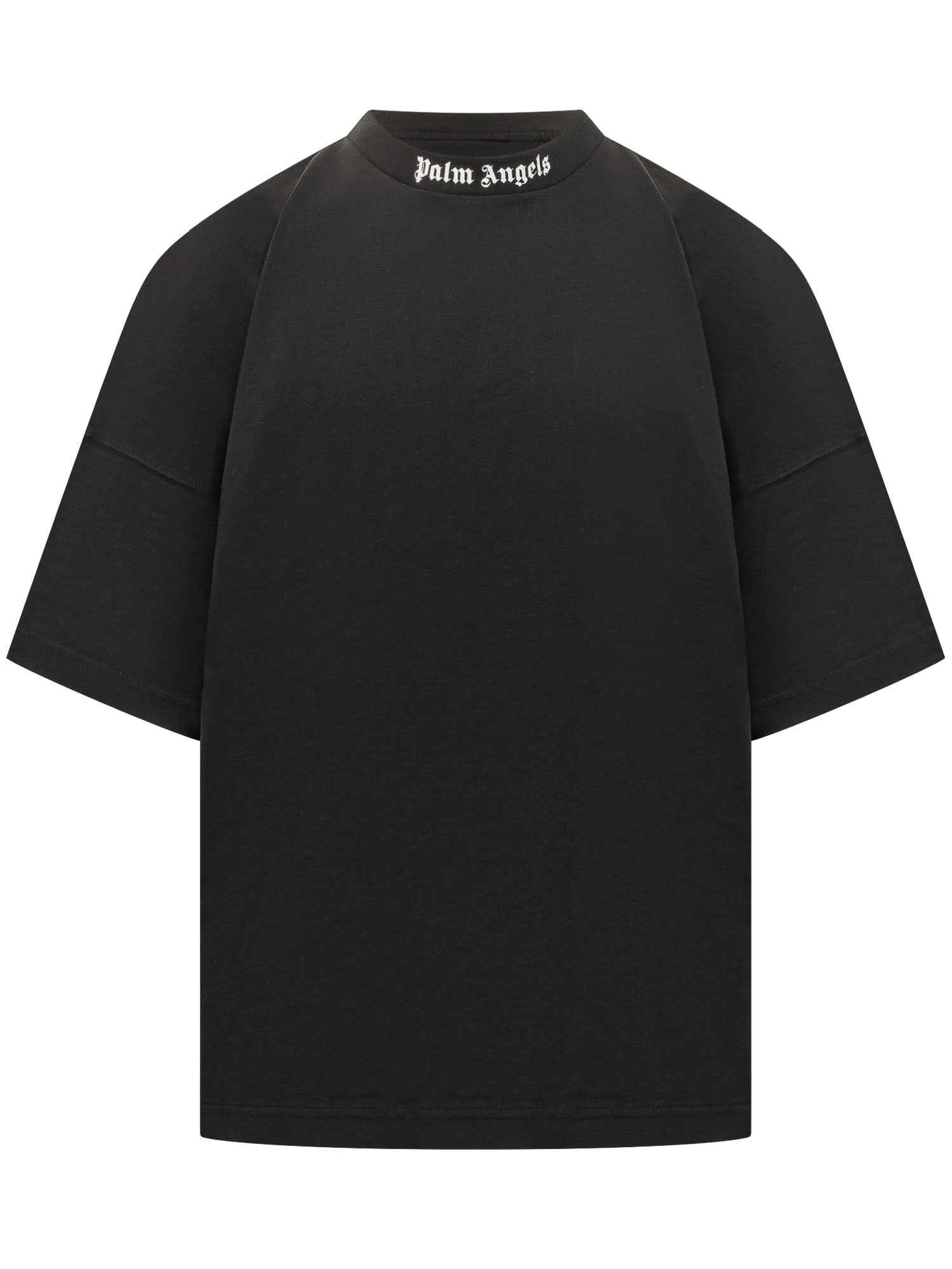 Оригінальна T-Shirt With Neck Logo Palm angels – боковий вид