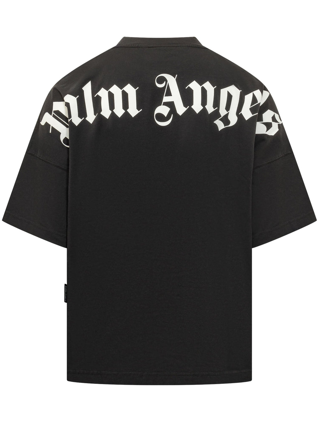 Оригінальна T-Shirt With Neck Logo Palm angels – вид ззаду