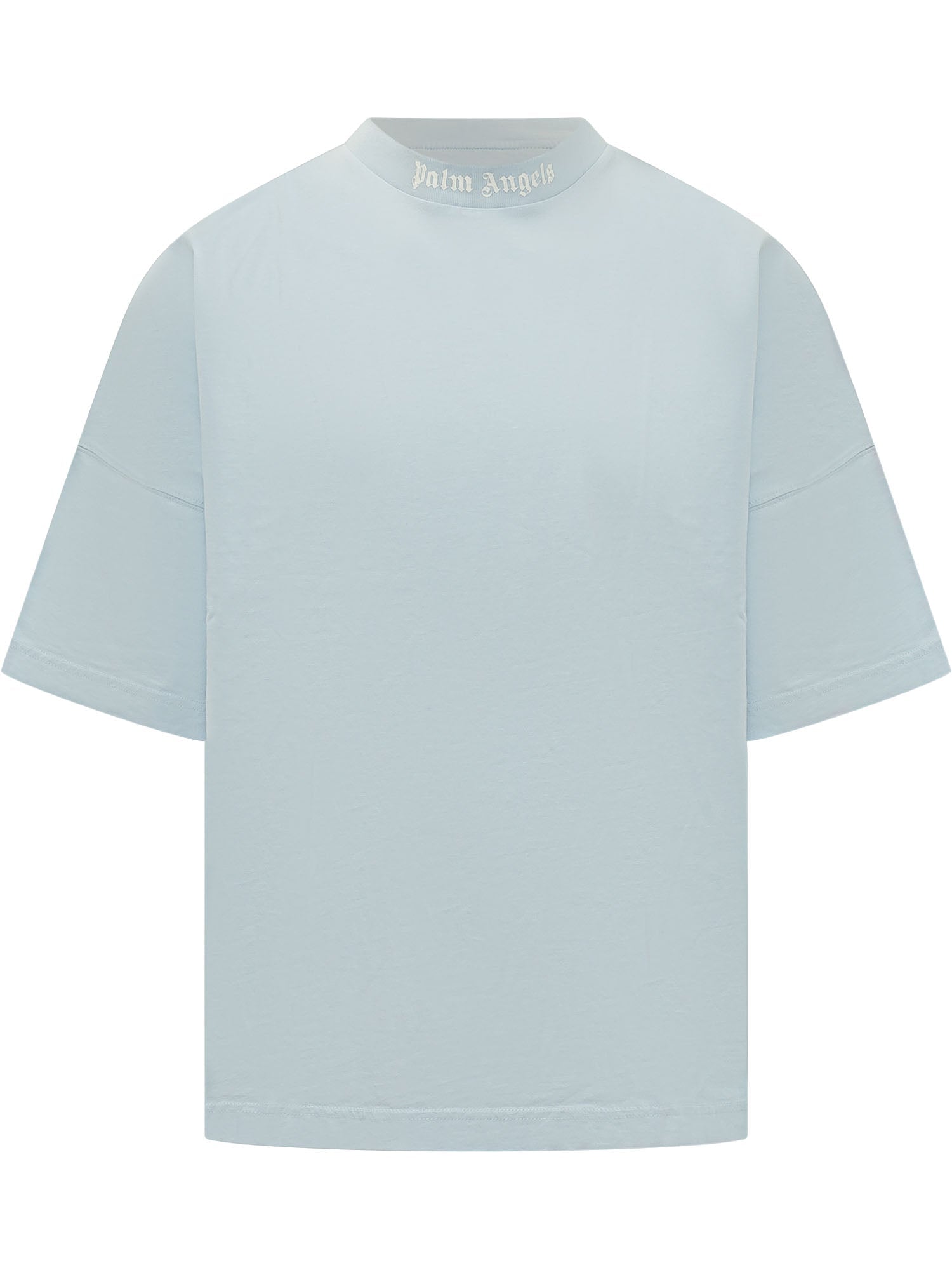 Оригінальна T-Shirt With Neck Logo Palm angels – боковий вид